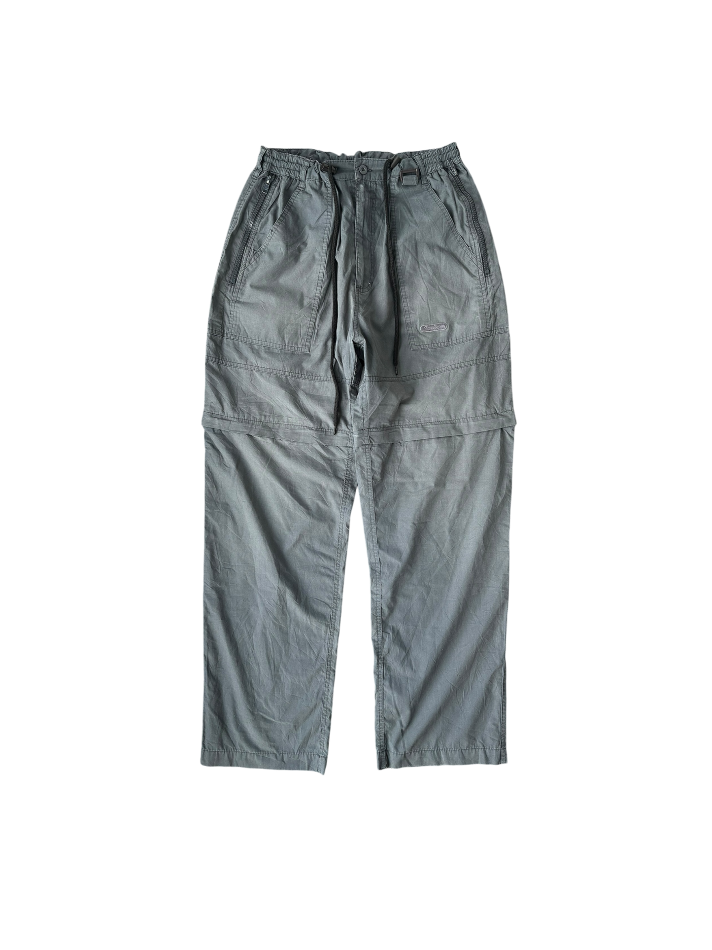 Vintage Parachute Convertible Cargos - Cyan