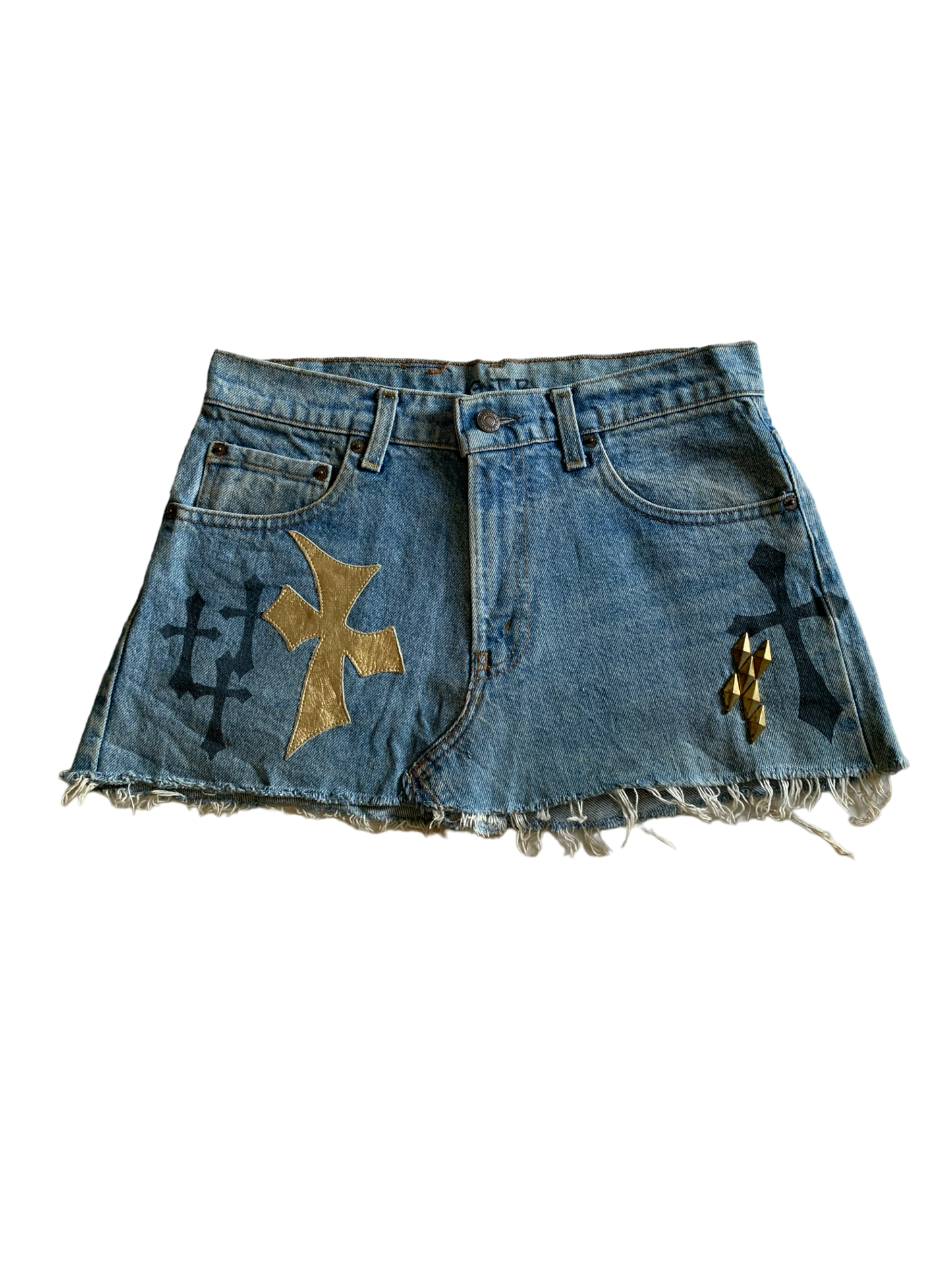 Y2K Mini Denim Skirt