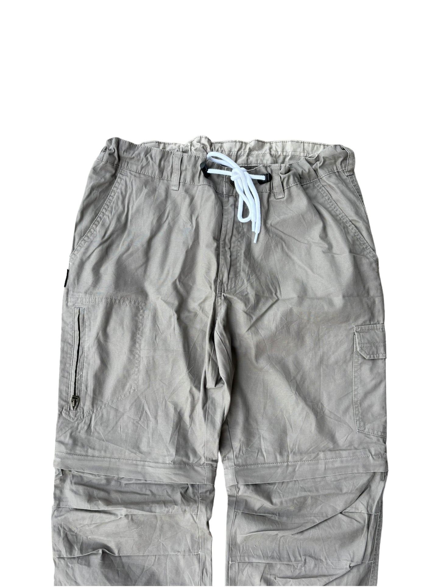 Vintage Parachute Convertible Cargos - Ash Beige