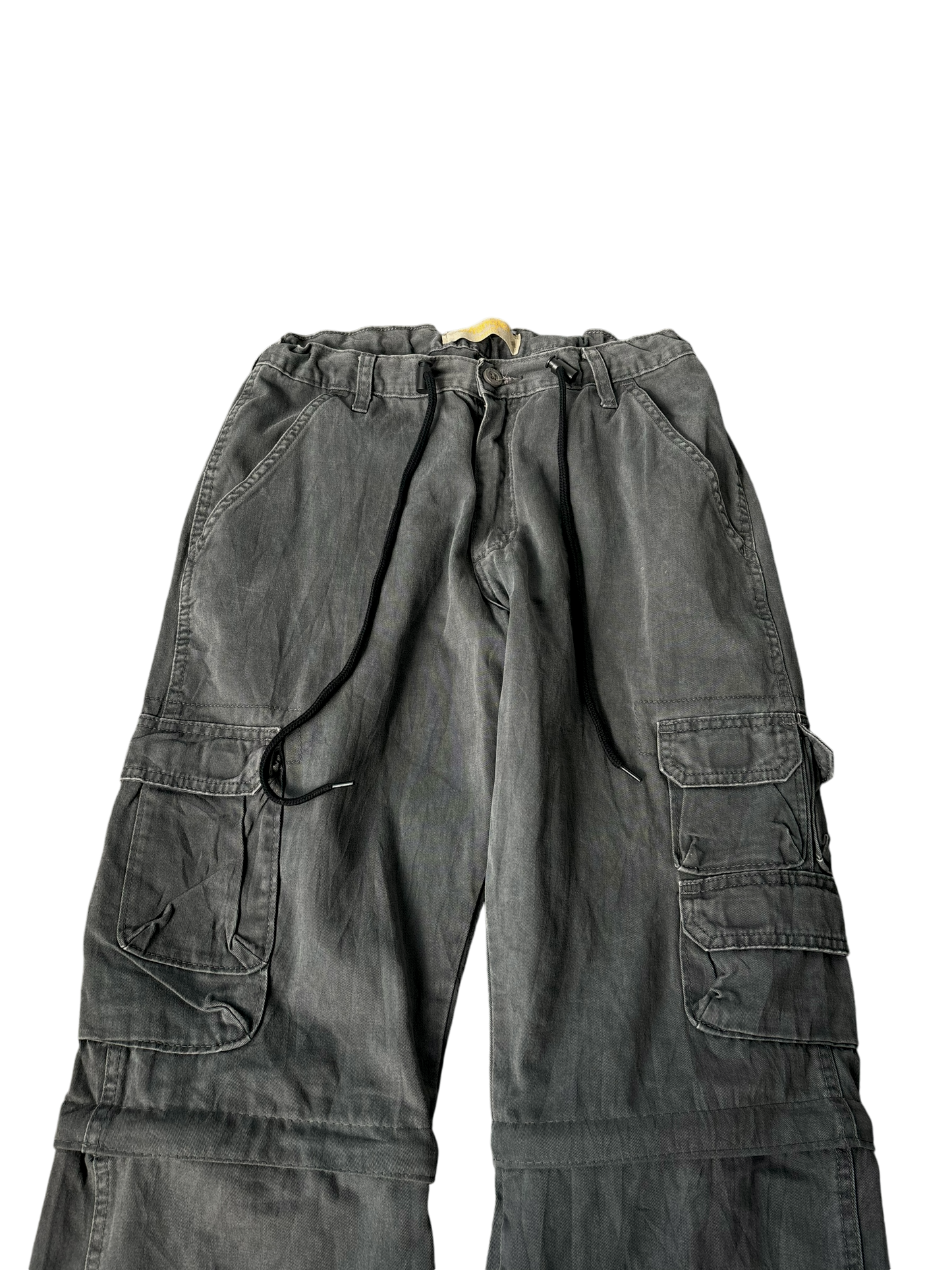 Vintage Parachute Convertible Cargos - Military Grey