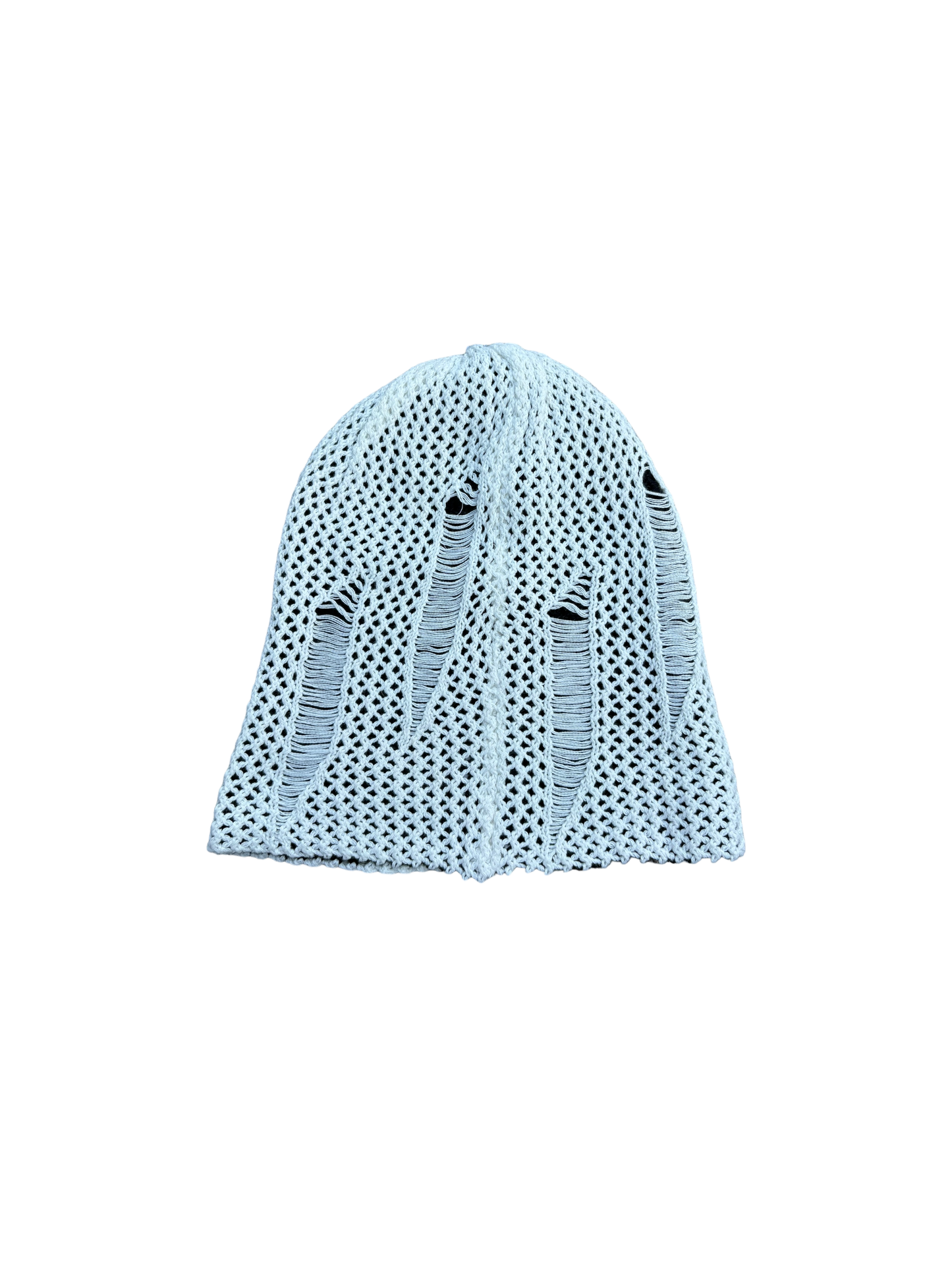 Y2k Vintage Beanie Grunge - Distressed White