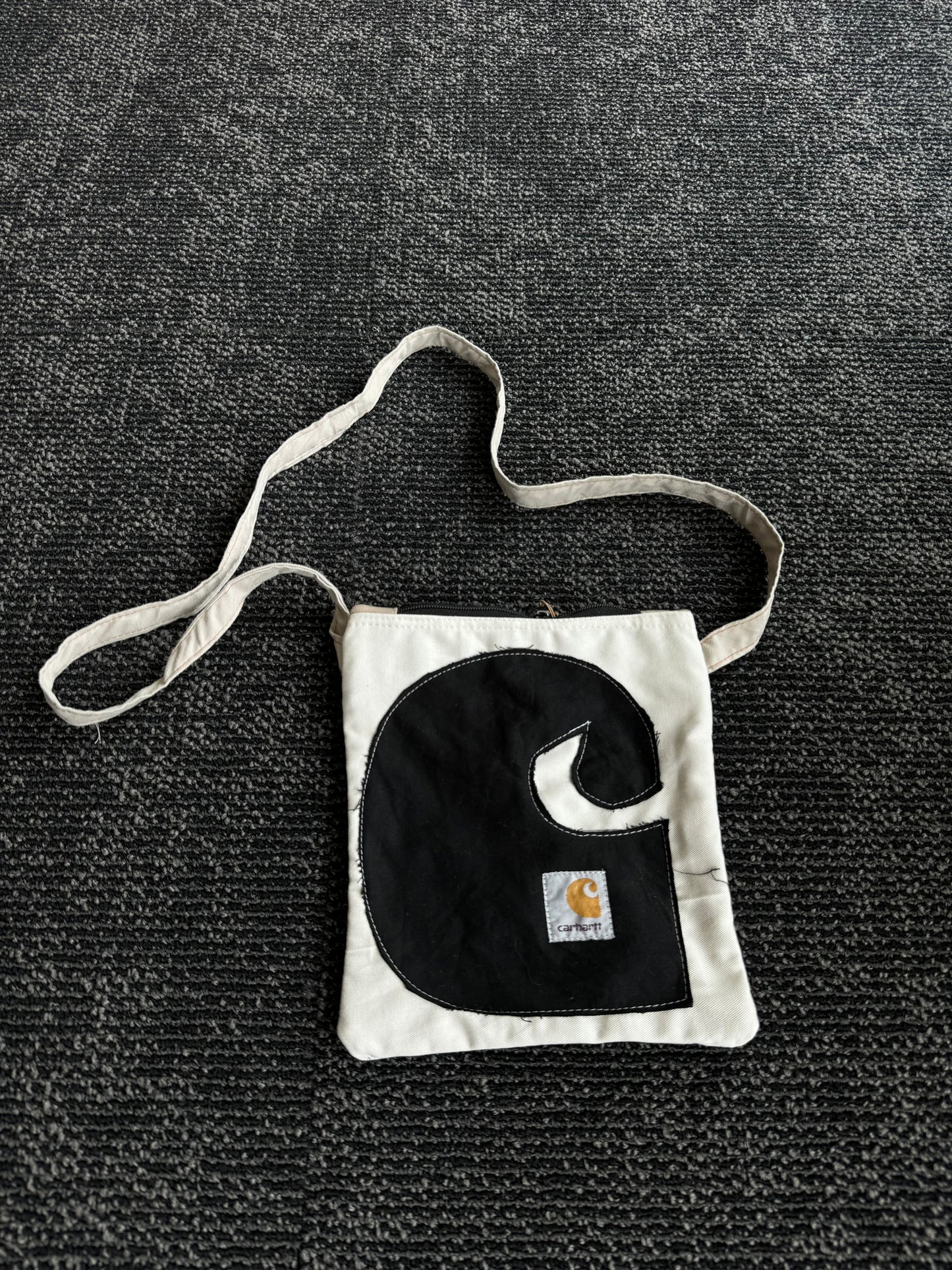 Vintage Reworked Carhartt Pocket Sling Mini Bag - Cursive