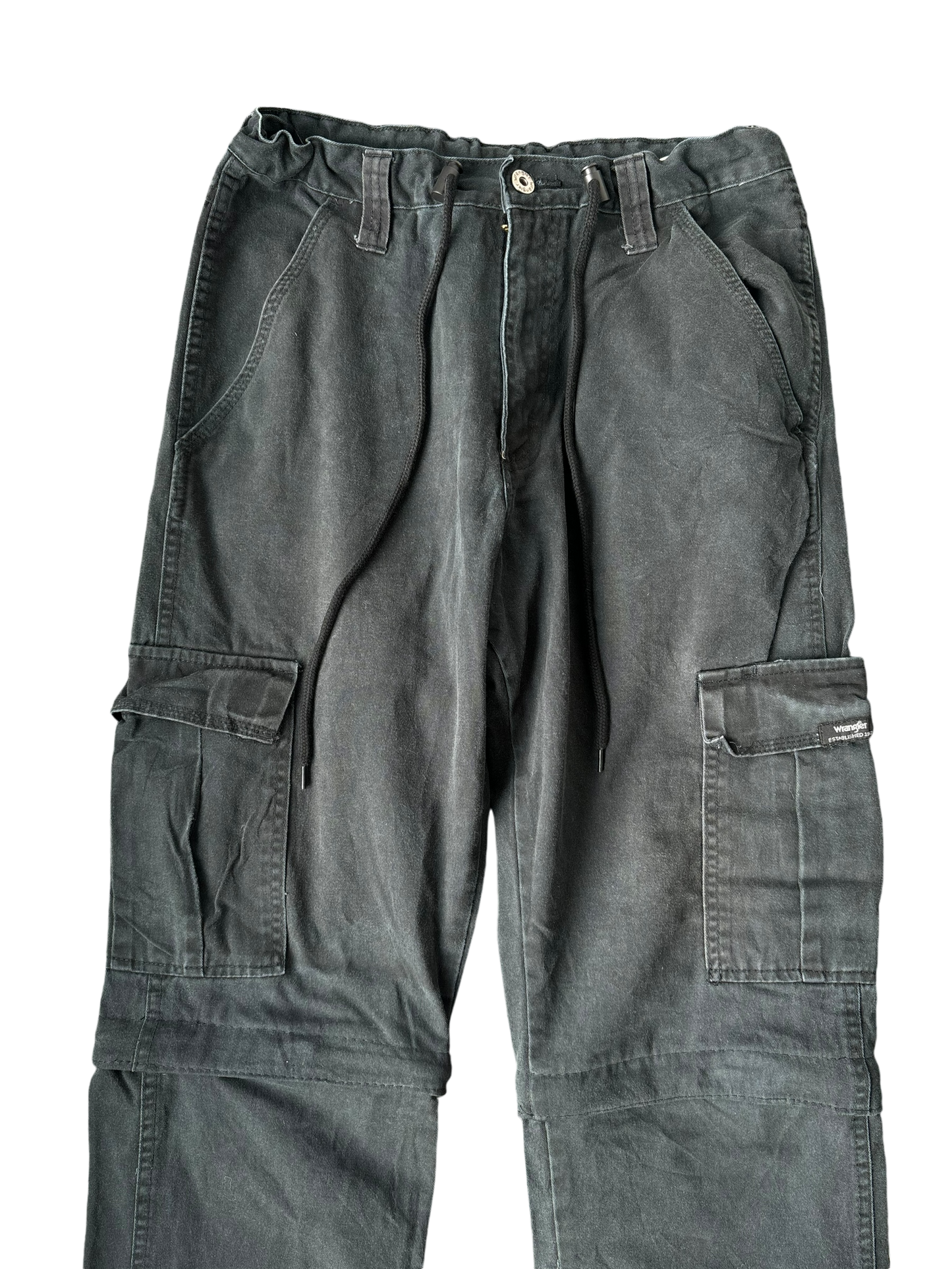 Vintage Parachute Convertible Cargos - Military Black