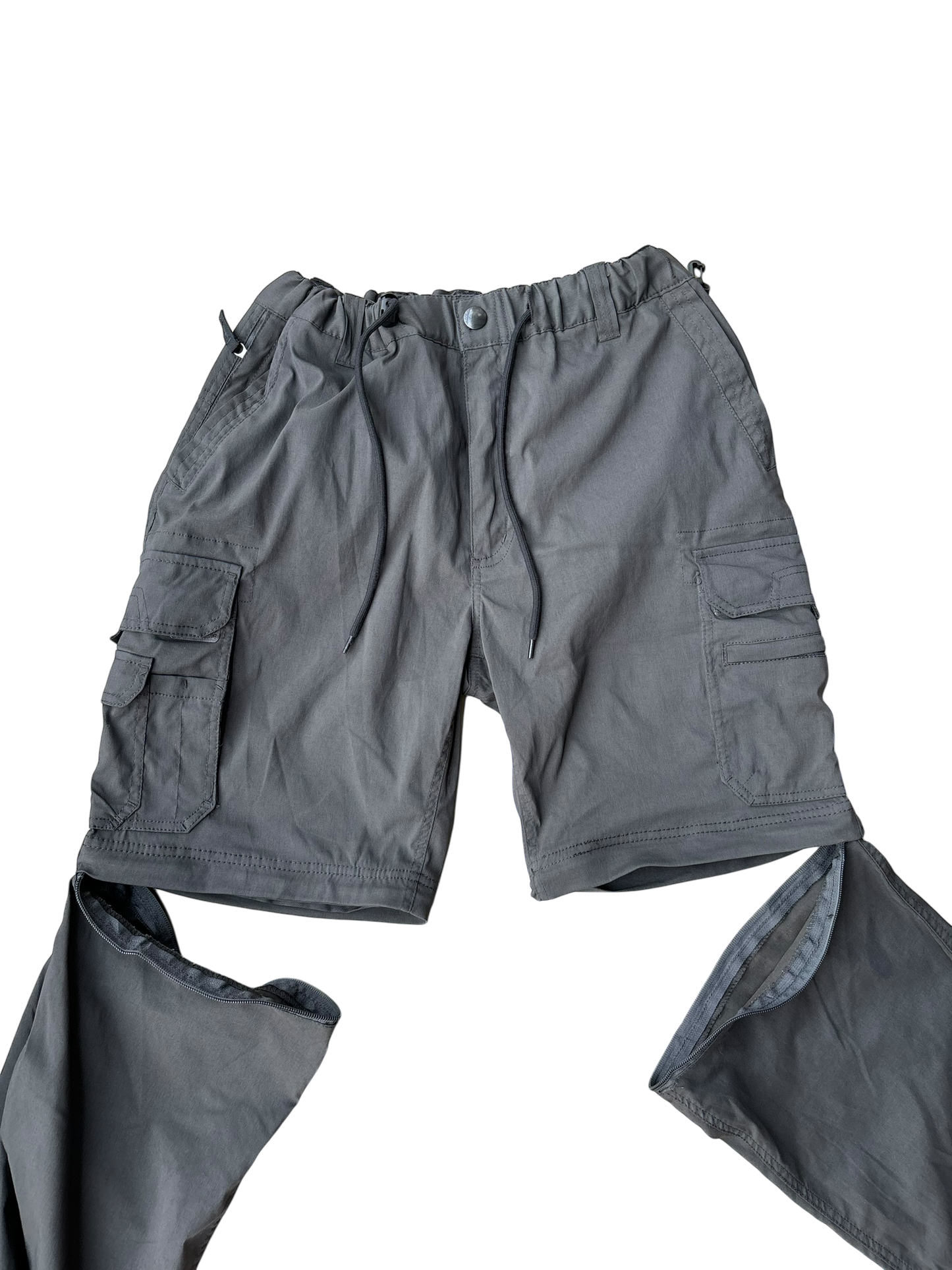 Vintage Parachute Convertible Cargos - Dark Grey