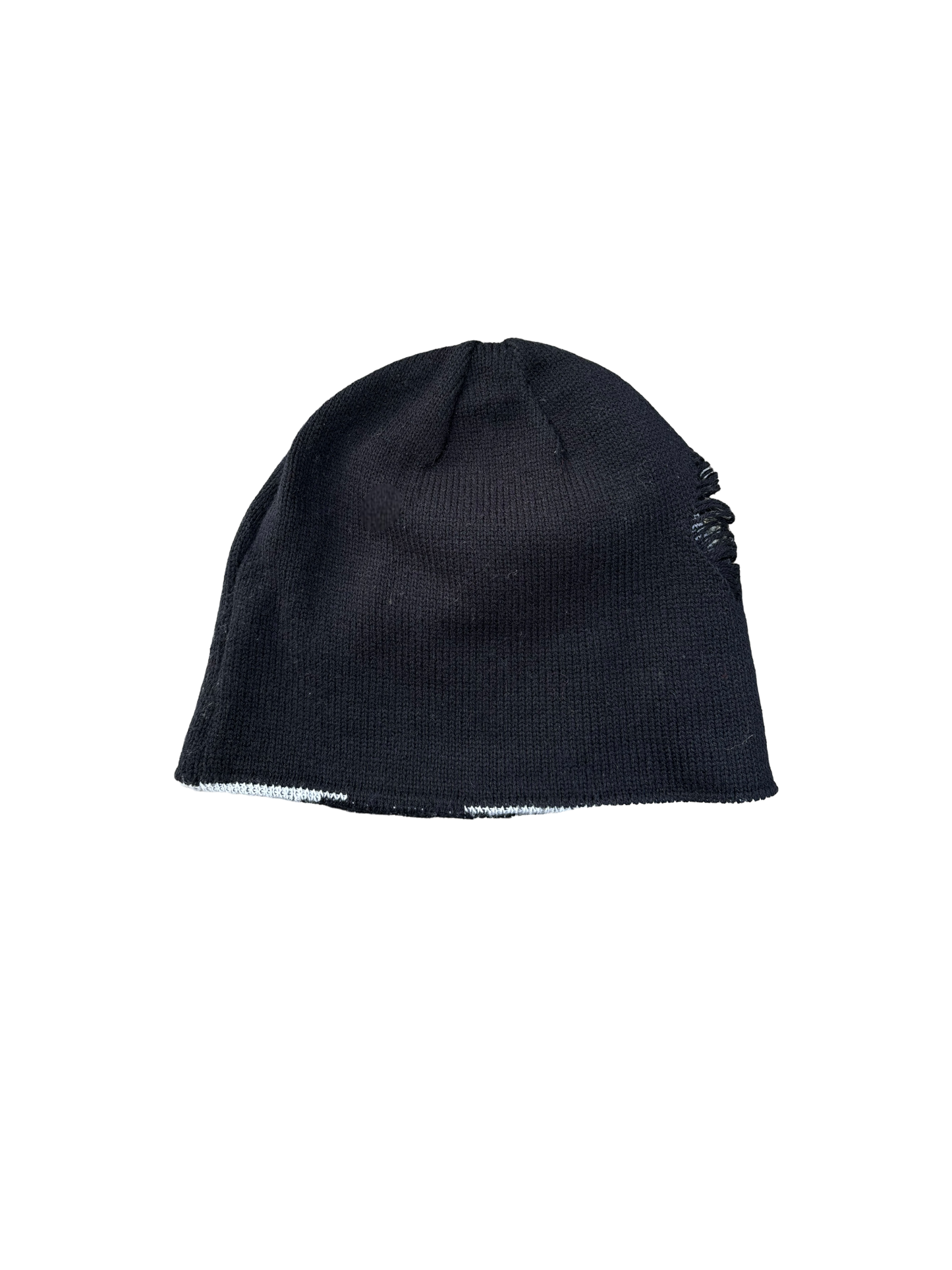 Y2k Vintage Beanie Grunge - Striped Black/ Hickory