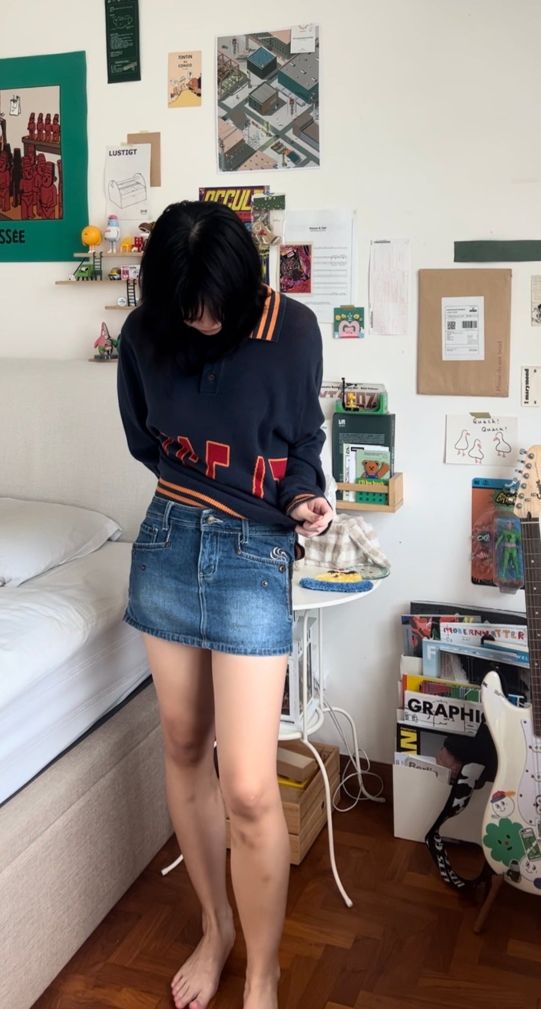 Y2K Mini Denim Skirt