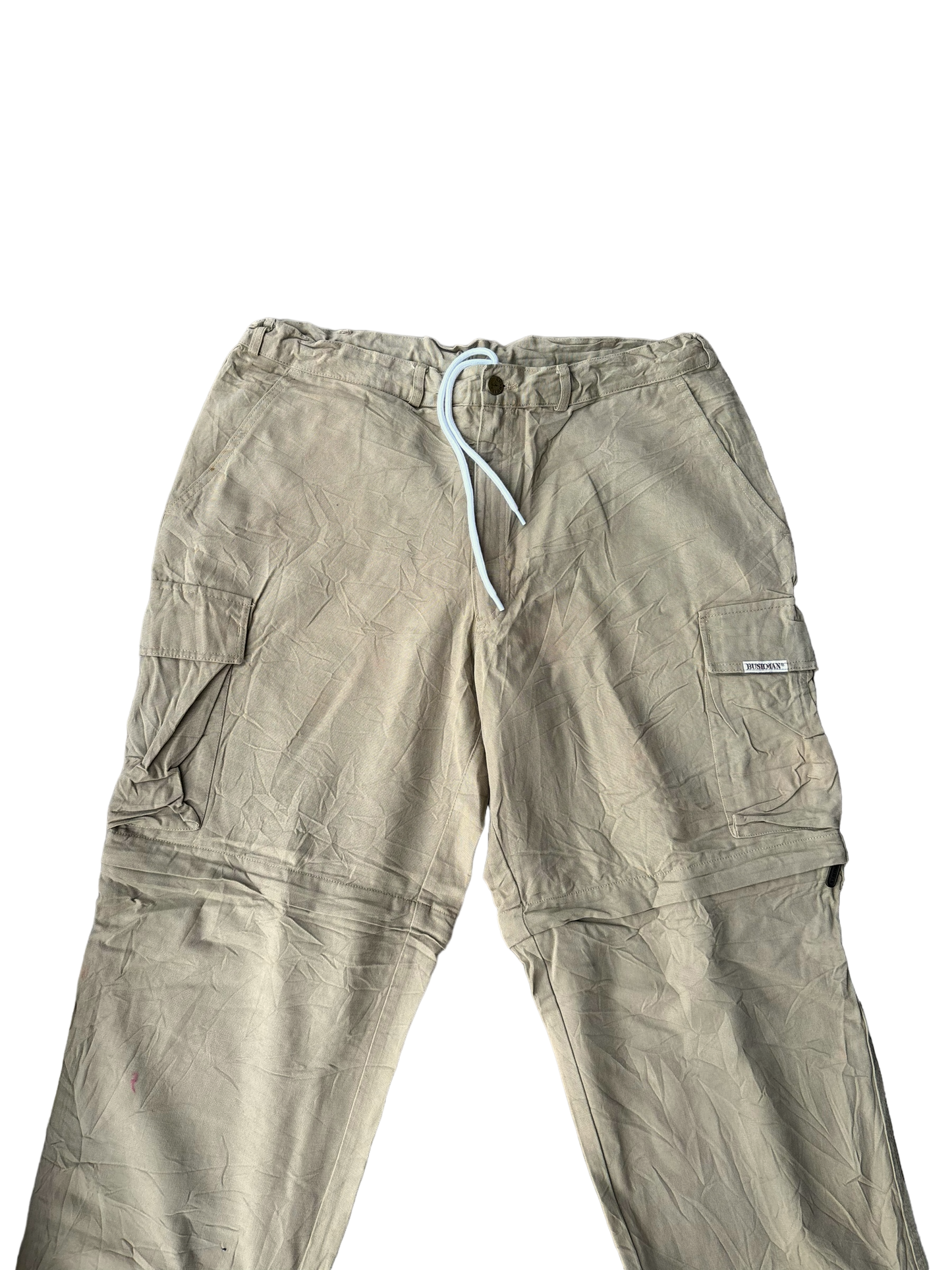 Vintage Parachute Convertible Cargos - Beige