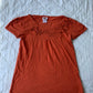 Y2K Harley Davidson Femme Top - Pumpkin Orange