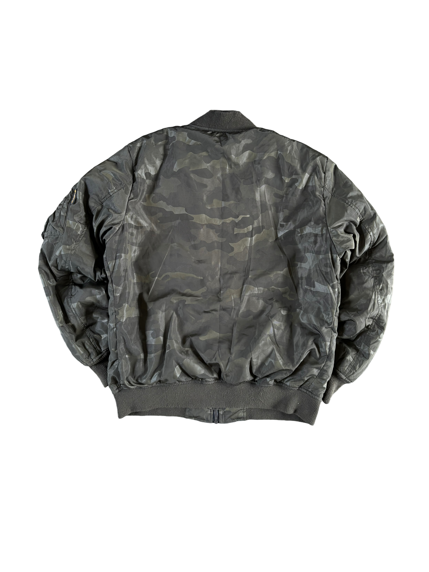 Vintage Us Military Bomber Jacket - Camo Green