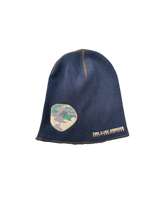 Y2k Vintage Beanie Grunge - Navy