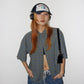 Y2k Vintage Trucker Cap- Blue / White