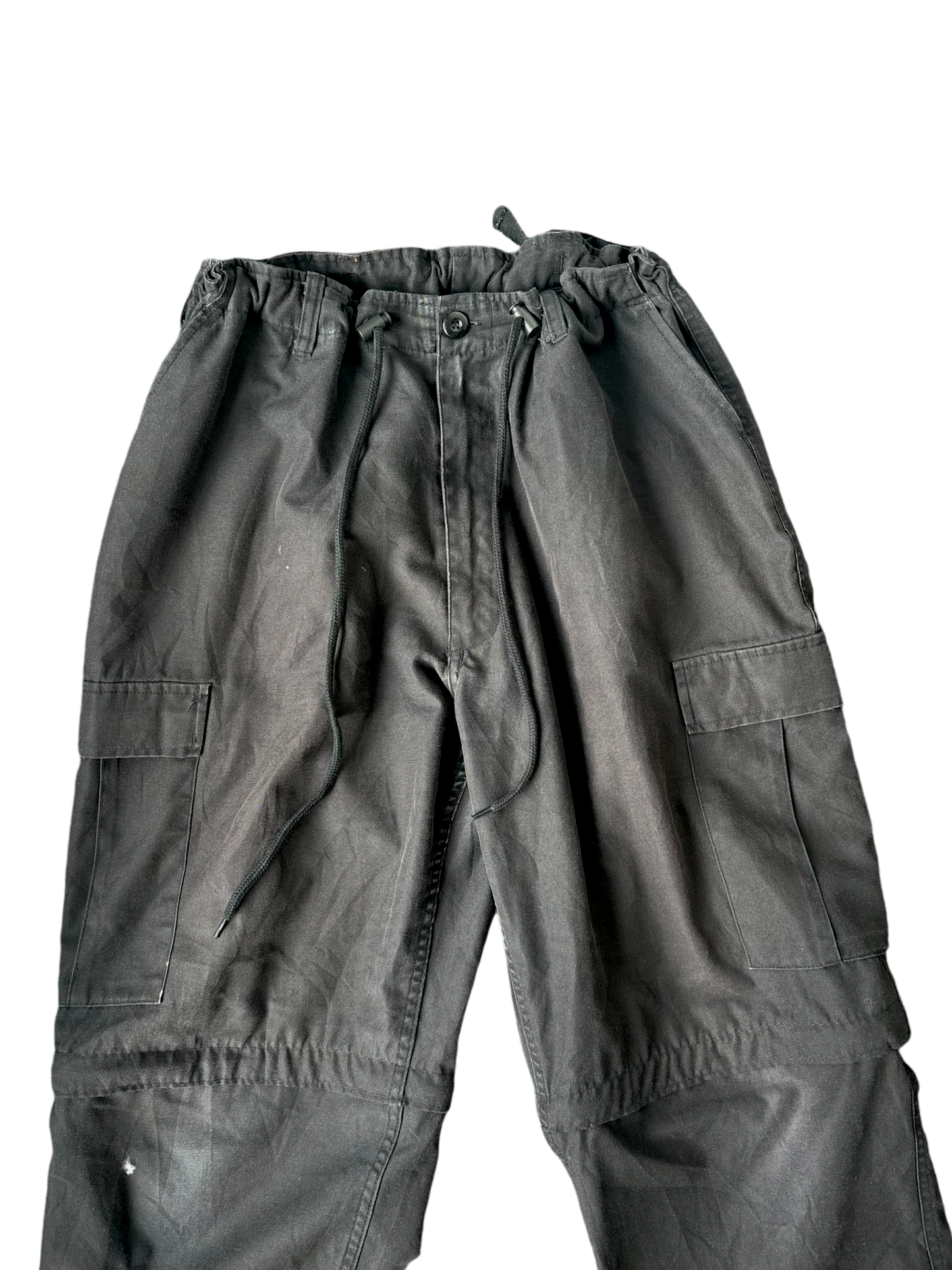 Vintage Parachute Convertible Cargos - Military Black