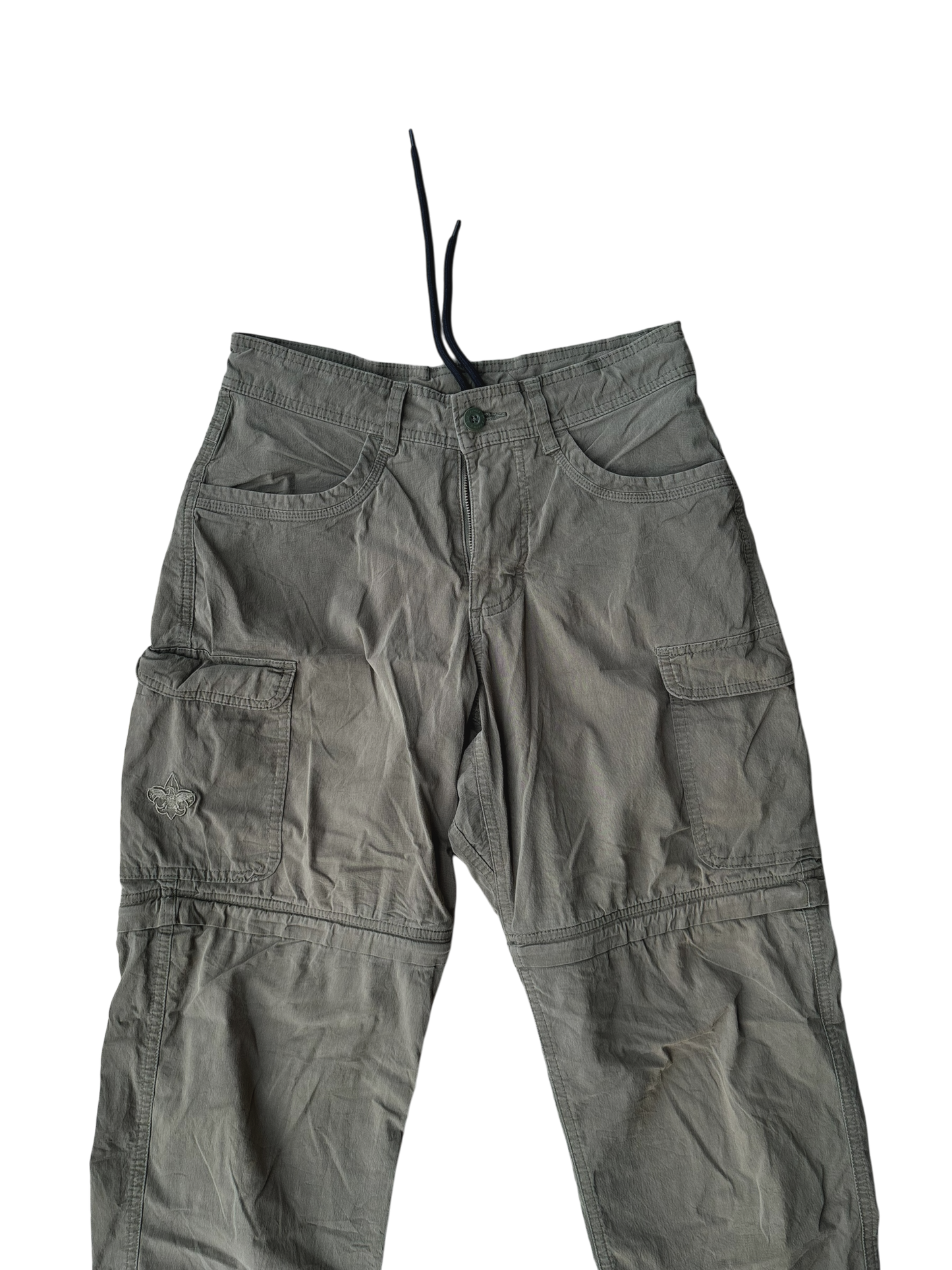 Vintage Parachute Convertible Cargos -Military Brown