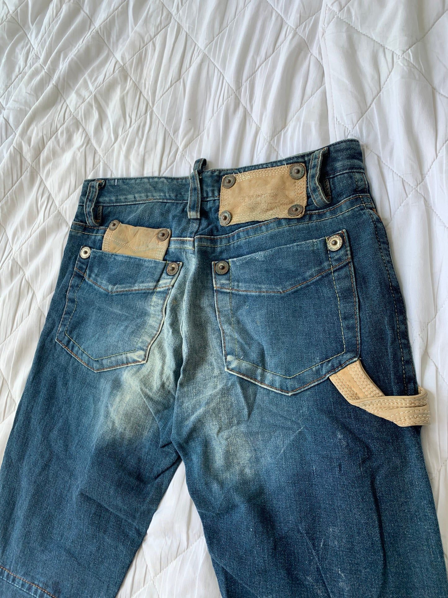 Vintage Dsquared2 Cargo Jeans  - Contrasting Patch Work