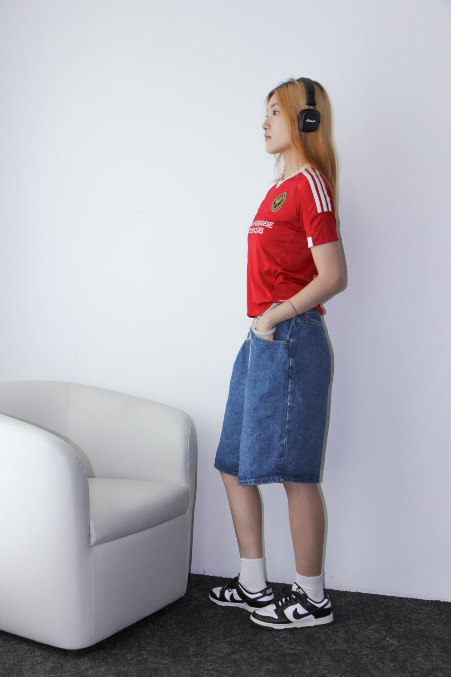 Adidas Soccer Jersey - Red/White