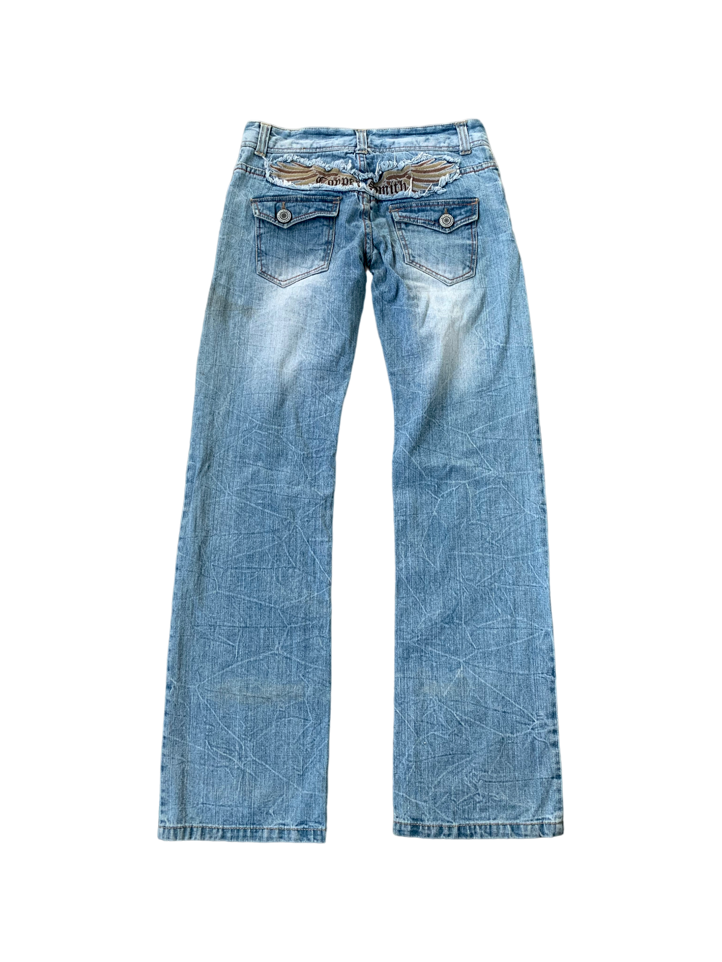 Vintage Y2k Copper Smith Bootcut Distressed Jeans