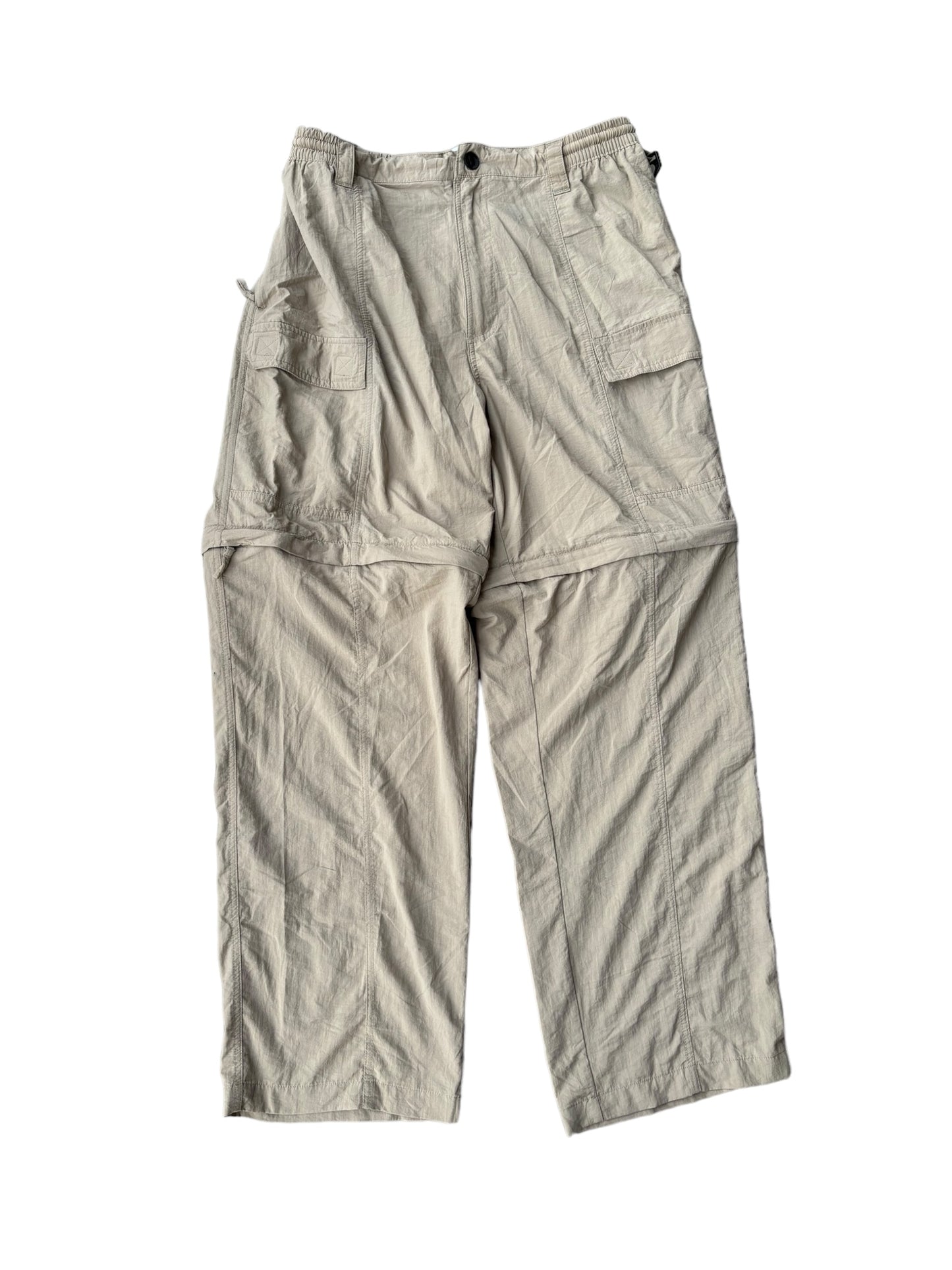 Vintage Parachute Convertible Cargos - Beige