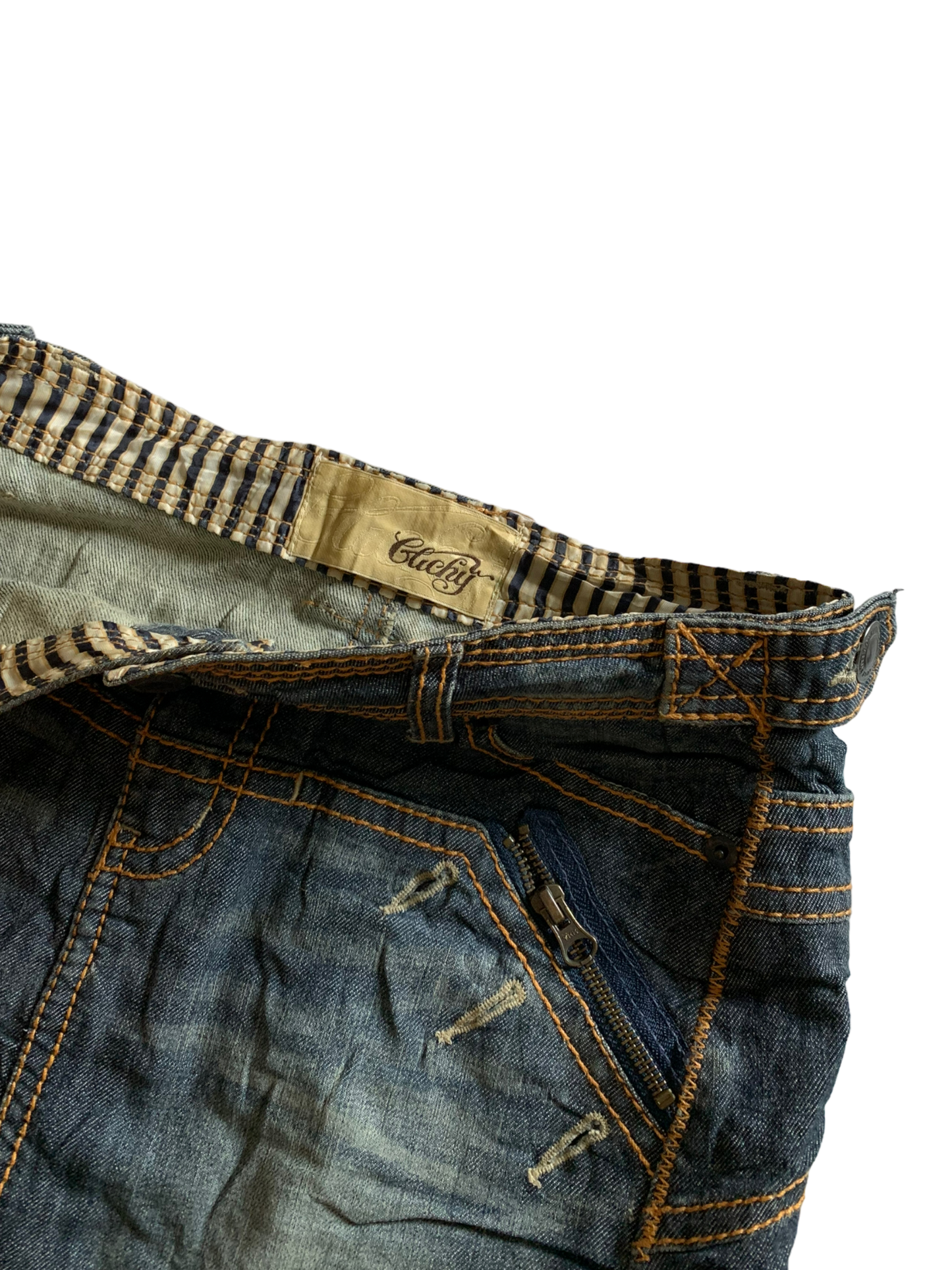 Y2K Mini Denim Skirt