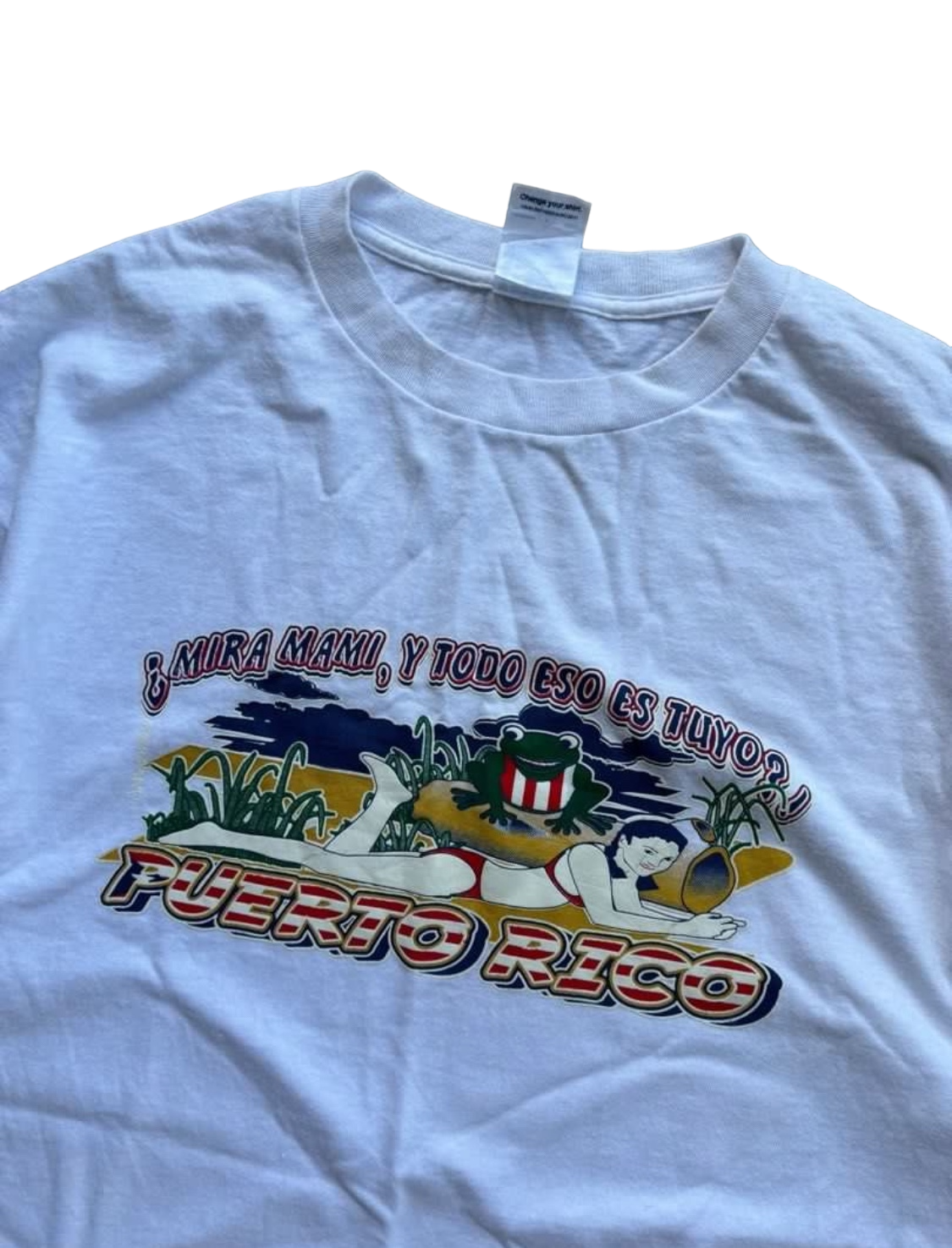 Y2K Hawaiian Vintage Tee - White