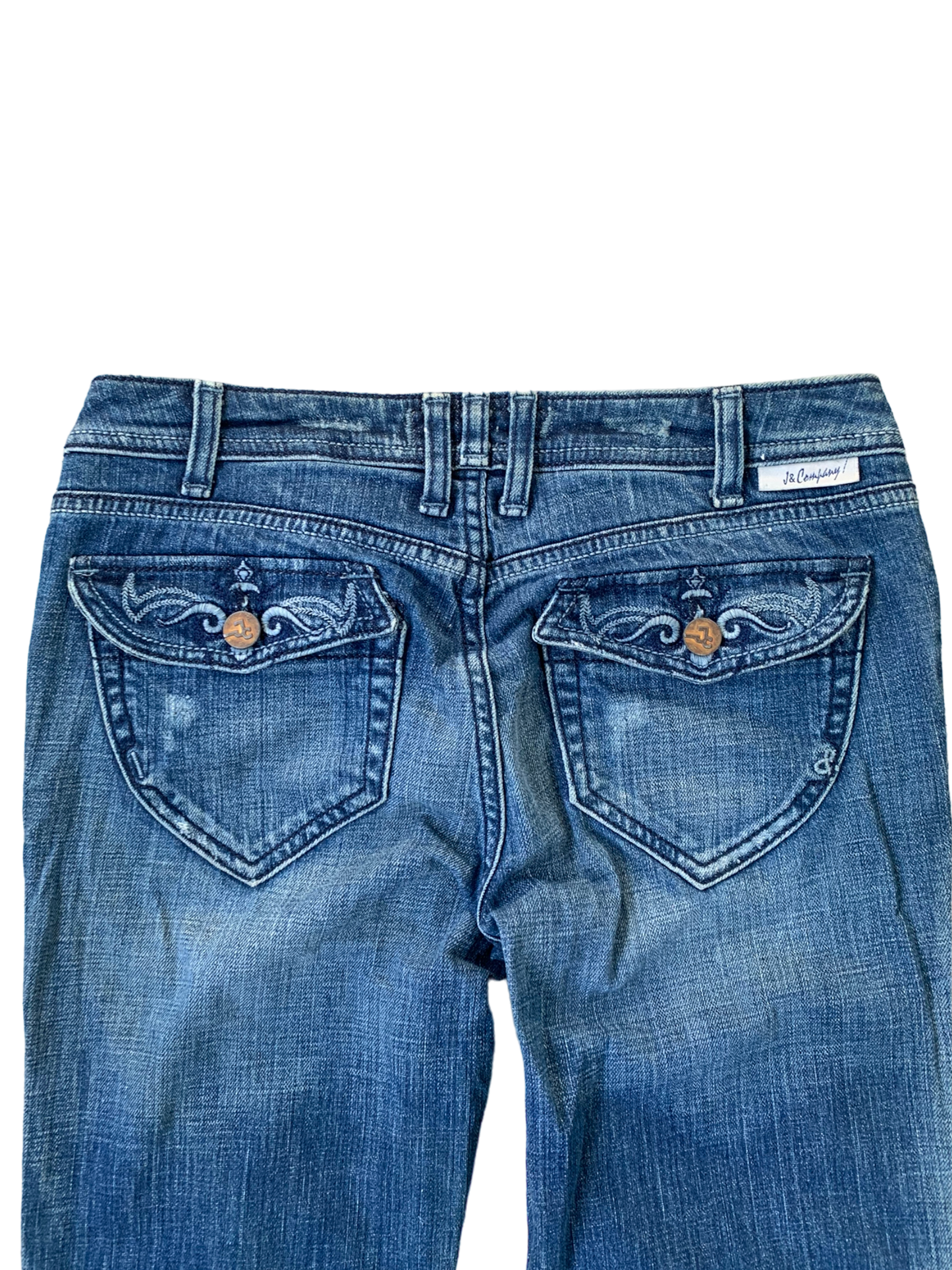 Vintage Y2k Bootcut Punk Studded Distressed Jeans