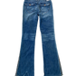 Vintage Y2k Bootcut Punk Studded Distressed Jeans