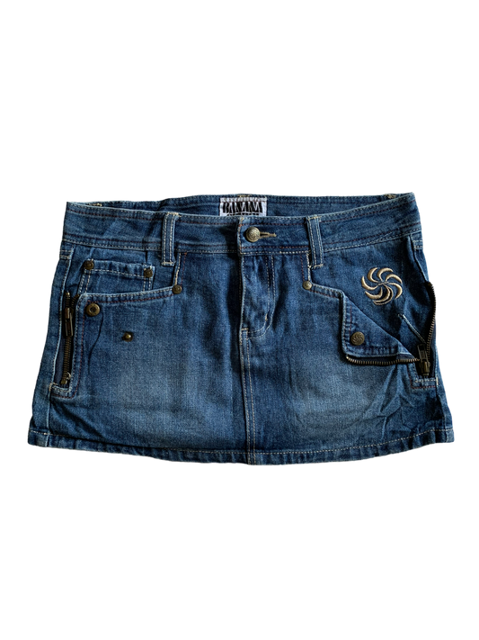 Y2K Mini Denim Skirt