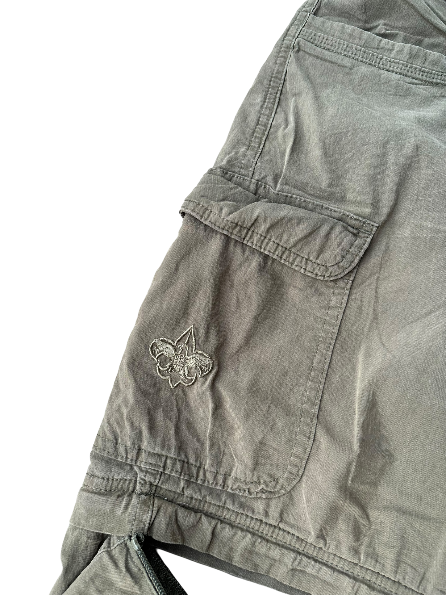 Vintage Parachute Convertible Cargos -Military Brown