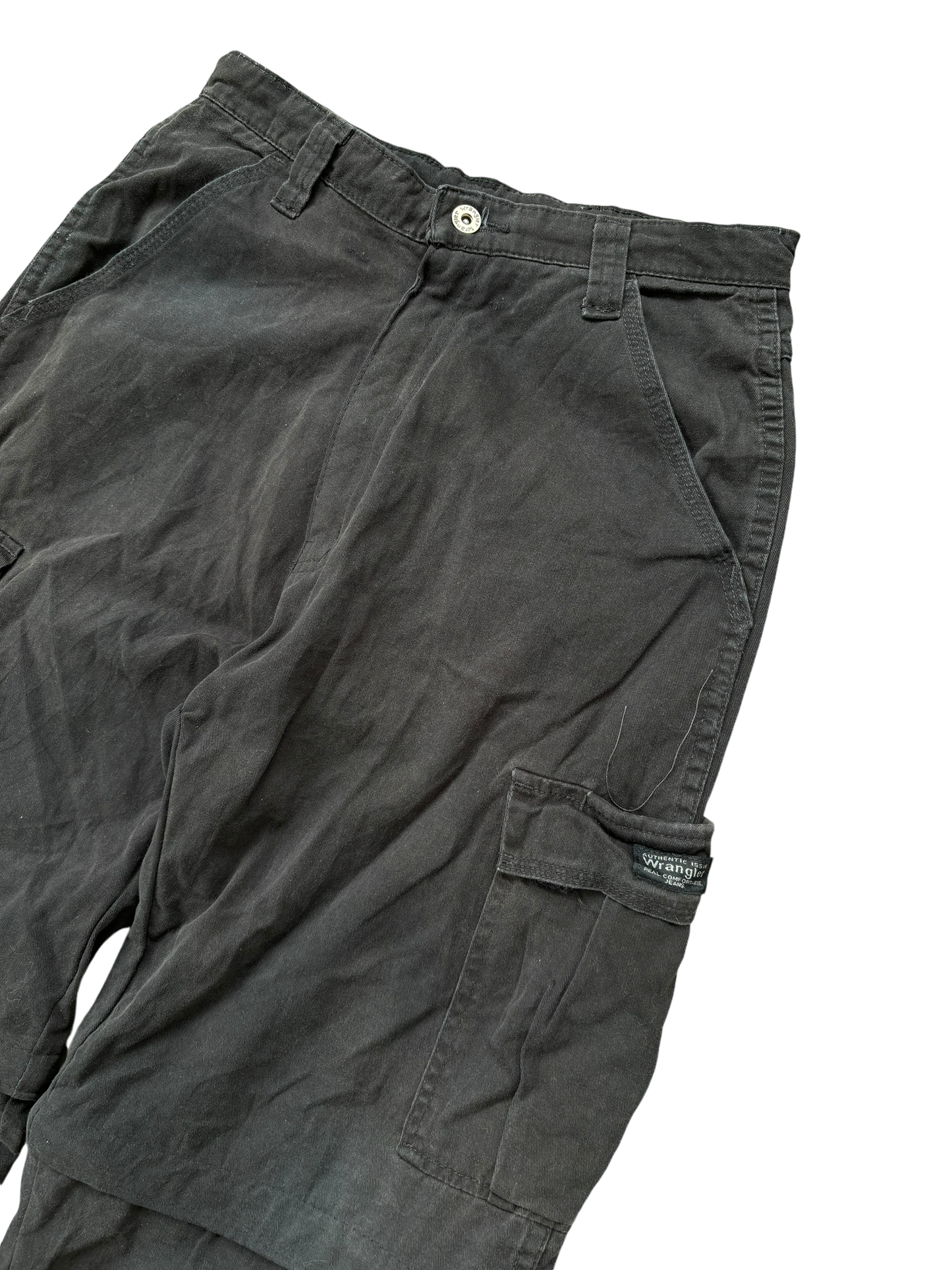 Vintage Parachute Convertible Cargos - Military Black