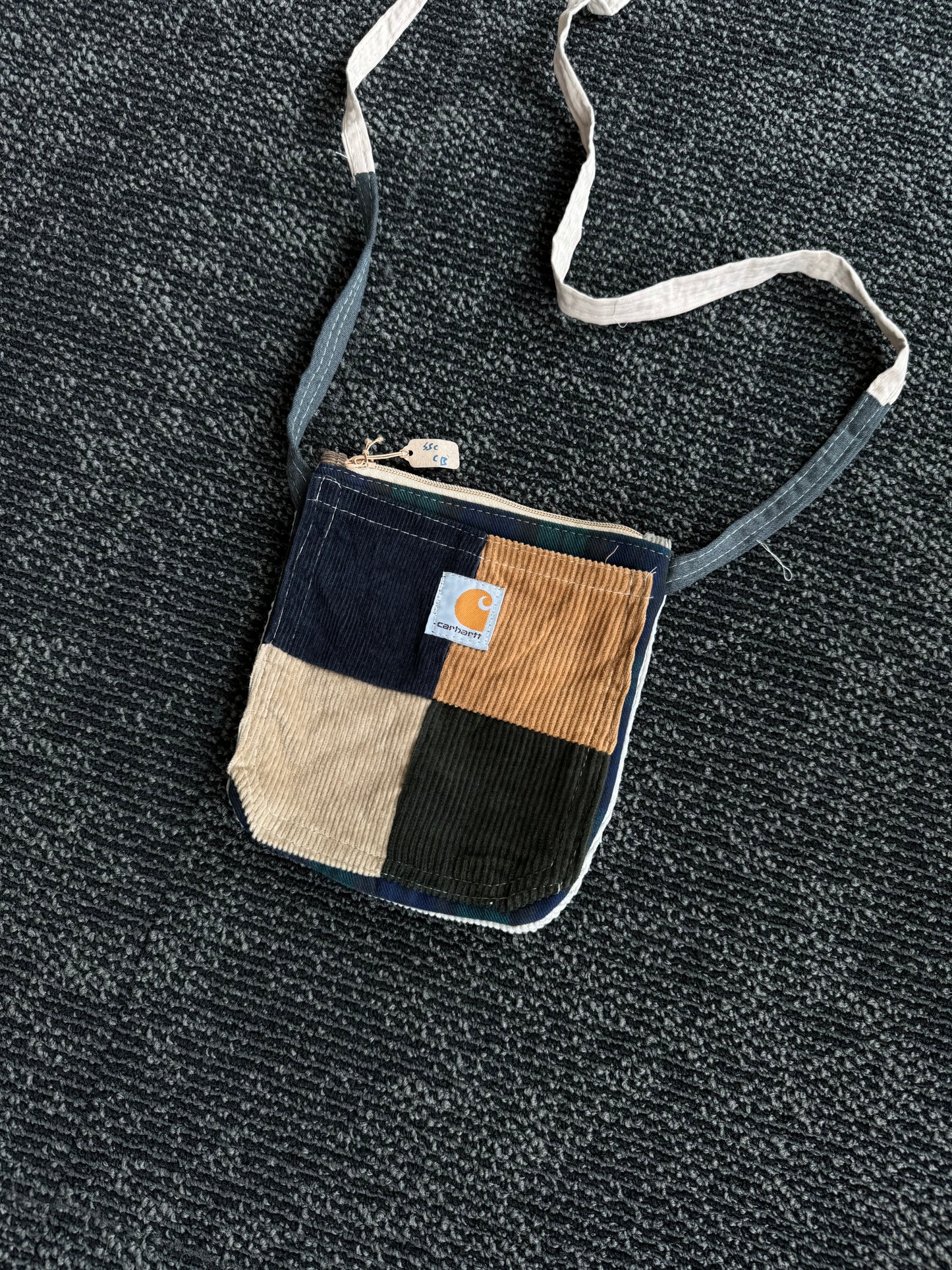 Vintage Reworked-Carhartt Pocket Sling Mini Bag - Patchwork