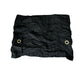 Y2K Cargo Skirt - Black w Gold Accents