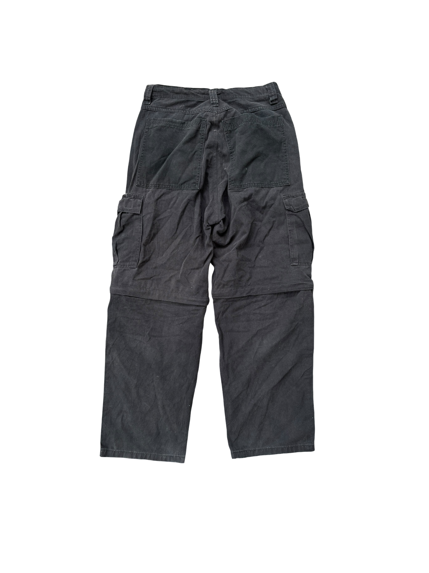 Vintage Parachute Convertible Cargos - Military Black