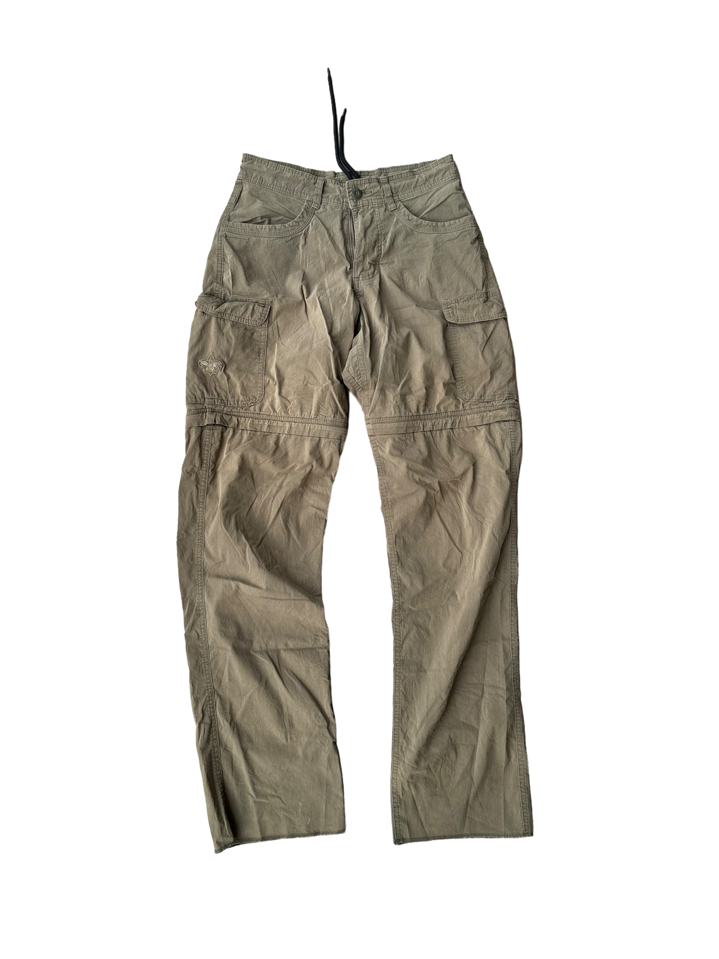 Vintage Parachute Convertible Cargos -Military Brown