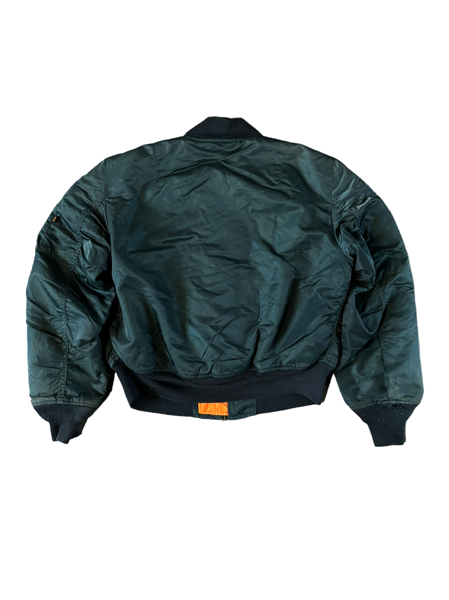 Vintage Alpha Industries Reversible Bomber Jacket - Navy / Orange