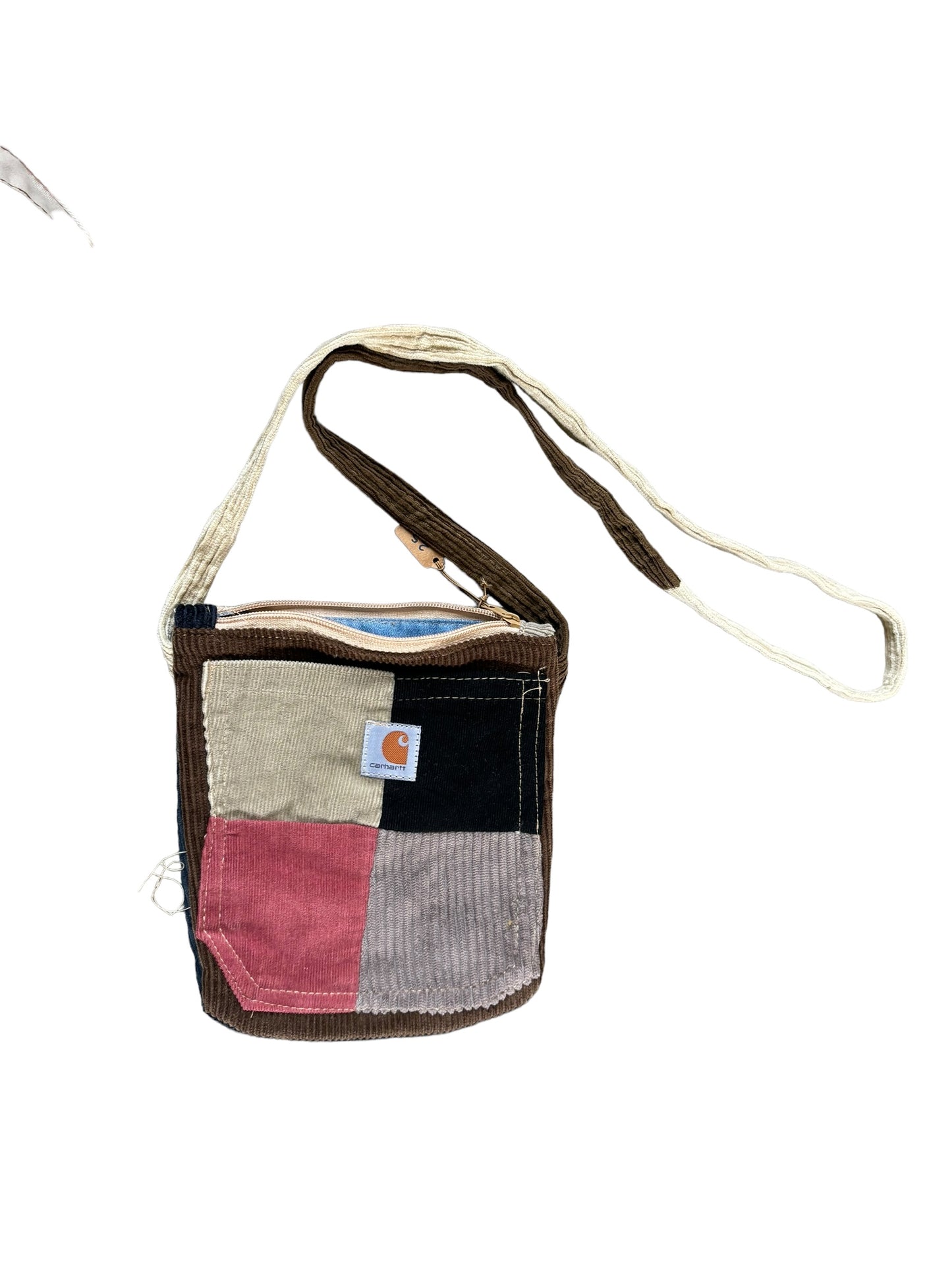 Vintage Reworked-Carhartt Pocket Sling Mini Bag - Patchwork