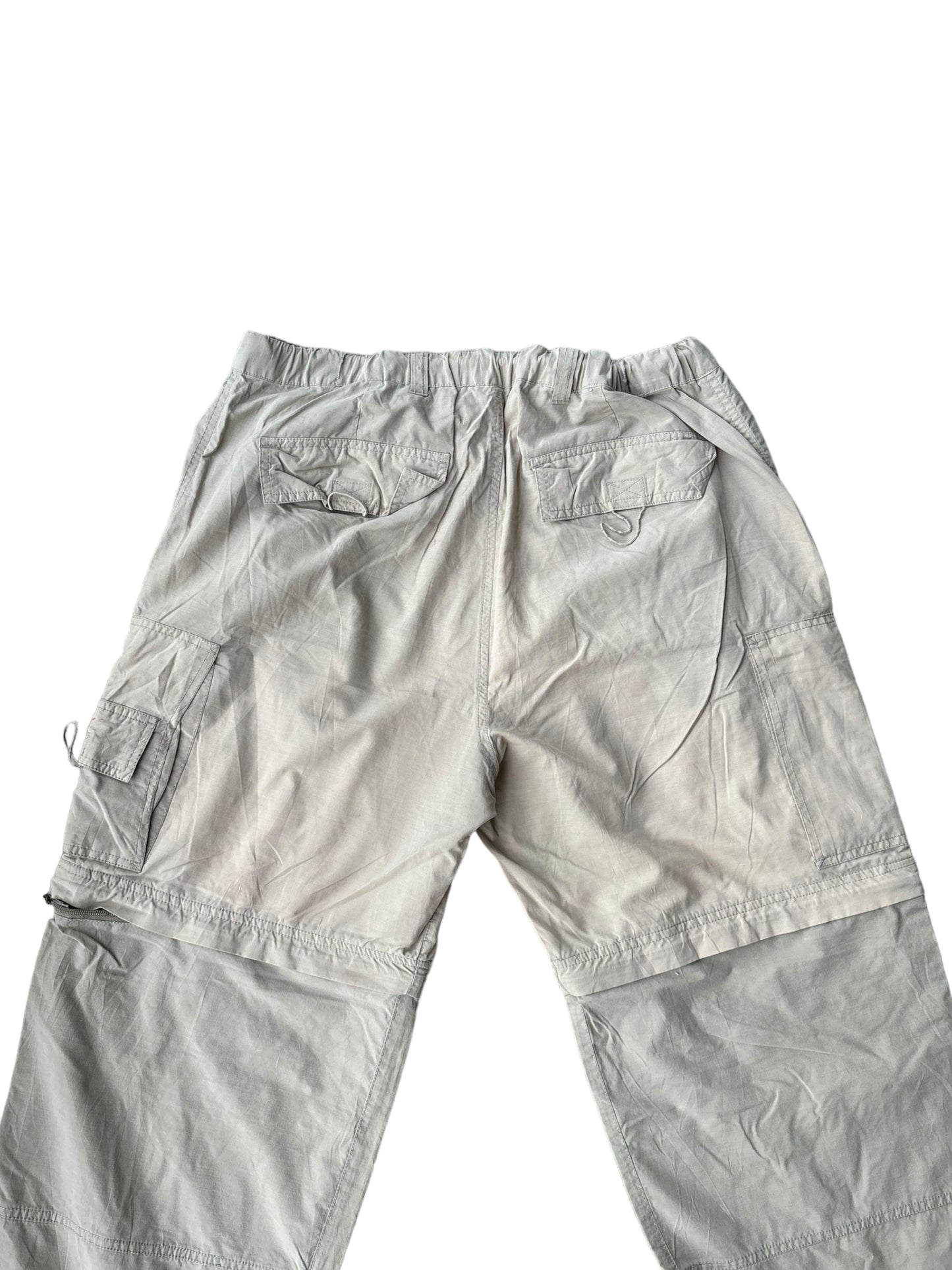 Vintage Parachute Convertible Cargos - Pastel Beige