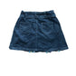 Y2K Pleated Denim Skirt - Gingham Blue