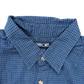 Vintage Cropped Collared Shirt - Blue