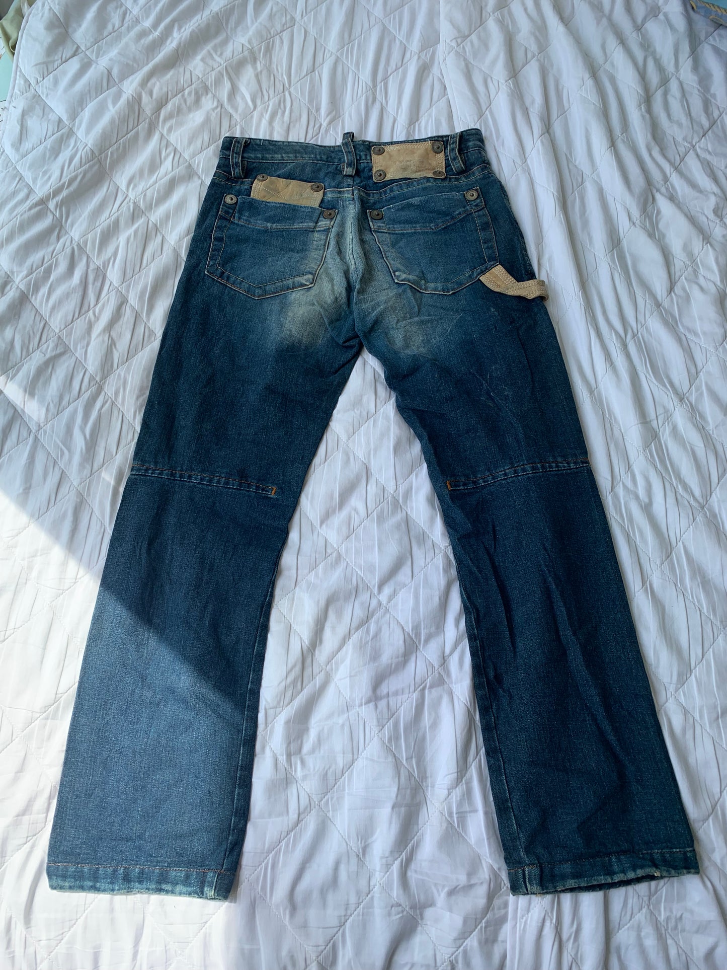 Vintage Dsquared2 Cargo Jeans  - Contrasting Patch Work