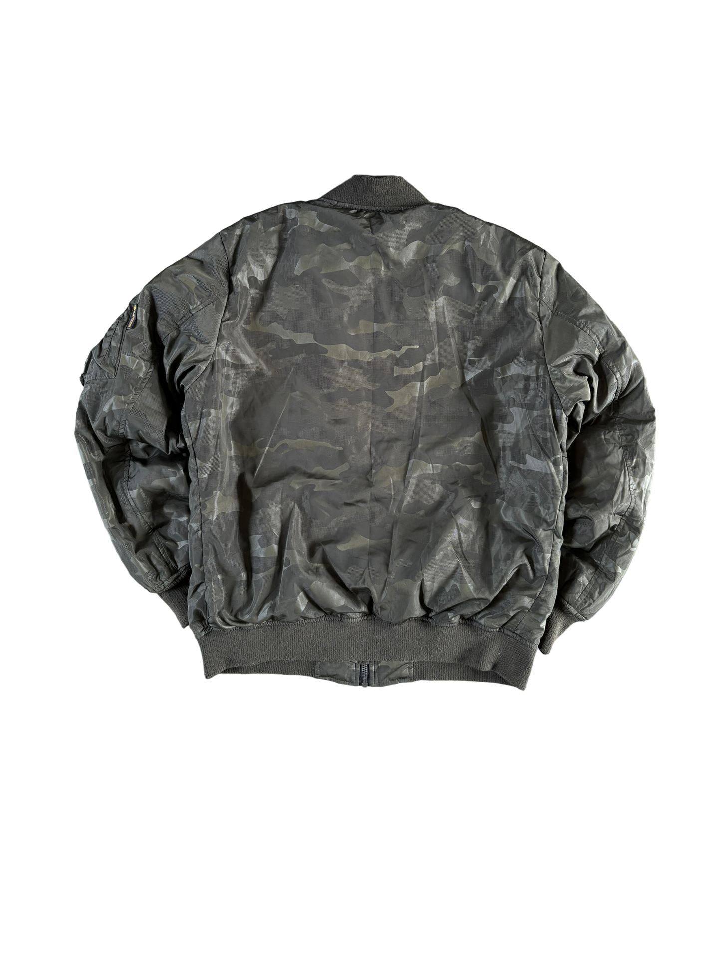 Vintage Us Military Bomber Jacket - Camo Green