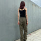 Vintage Parachute Convertible Cargos -Military Brown