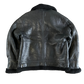 Vintage Us Military Leather Jacket - Black