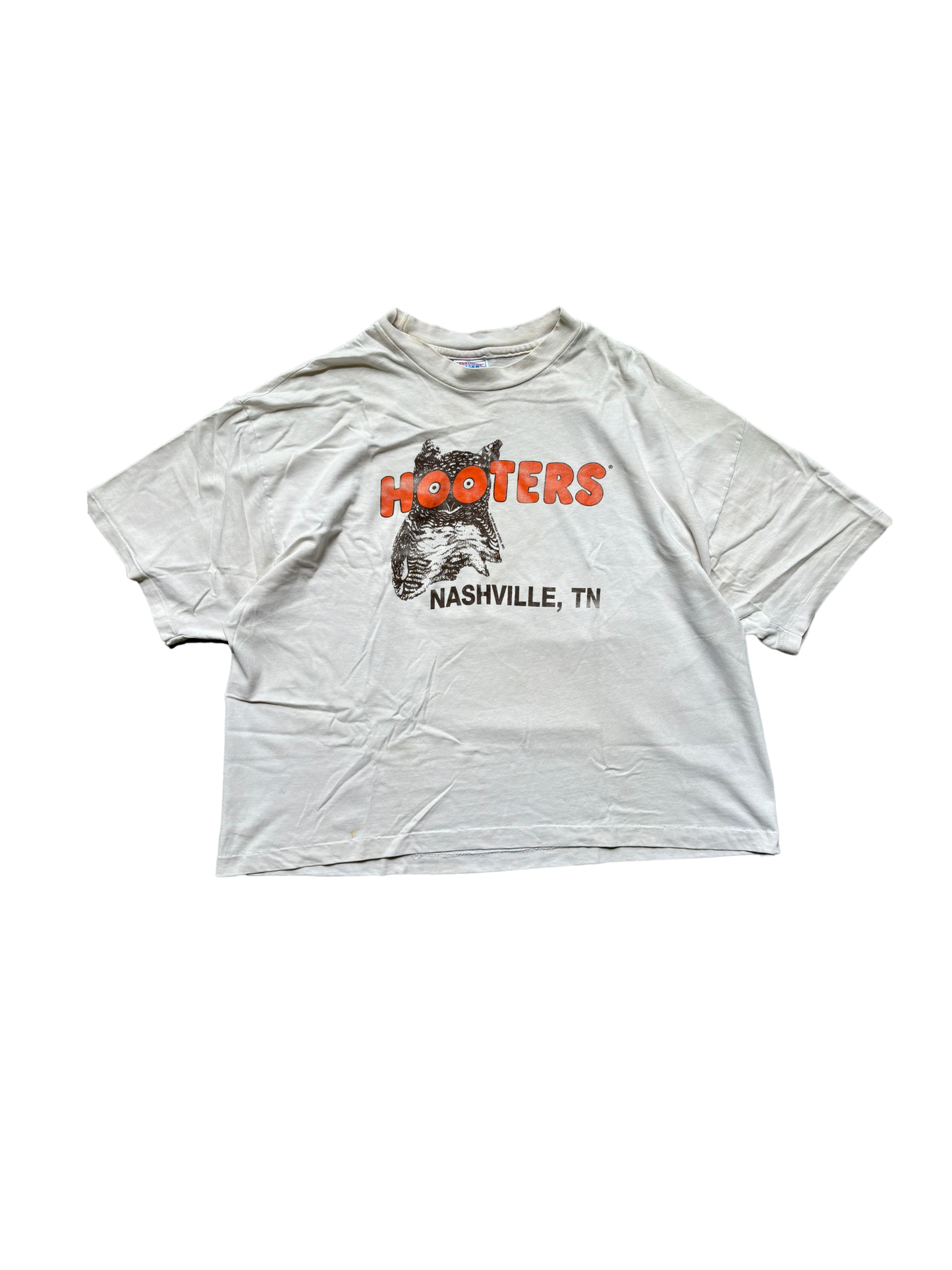 (90s Hooters Vintage Tee - White