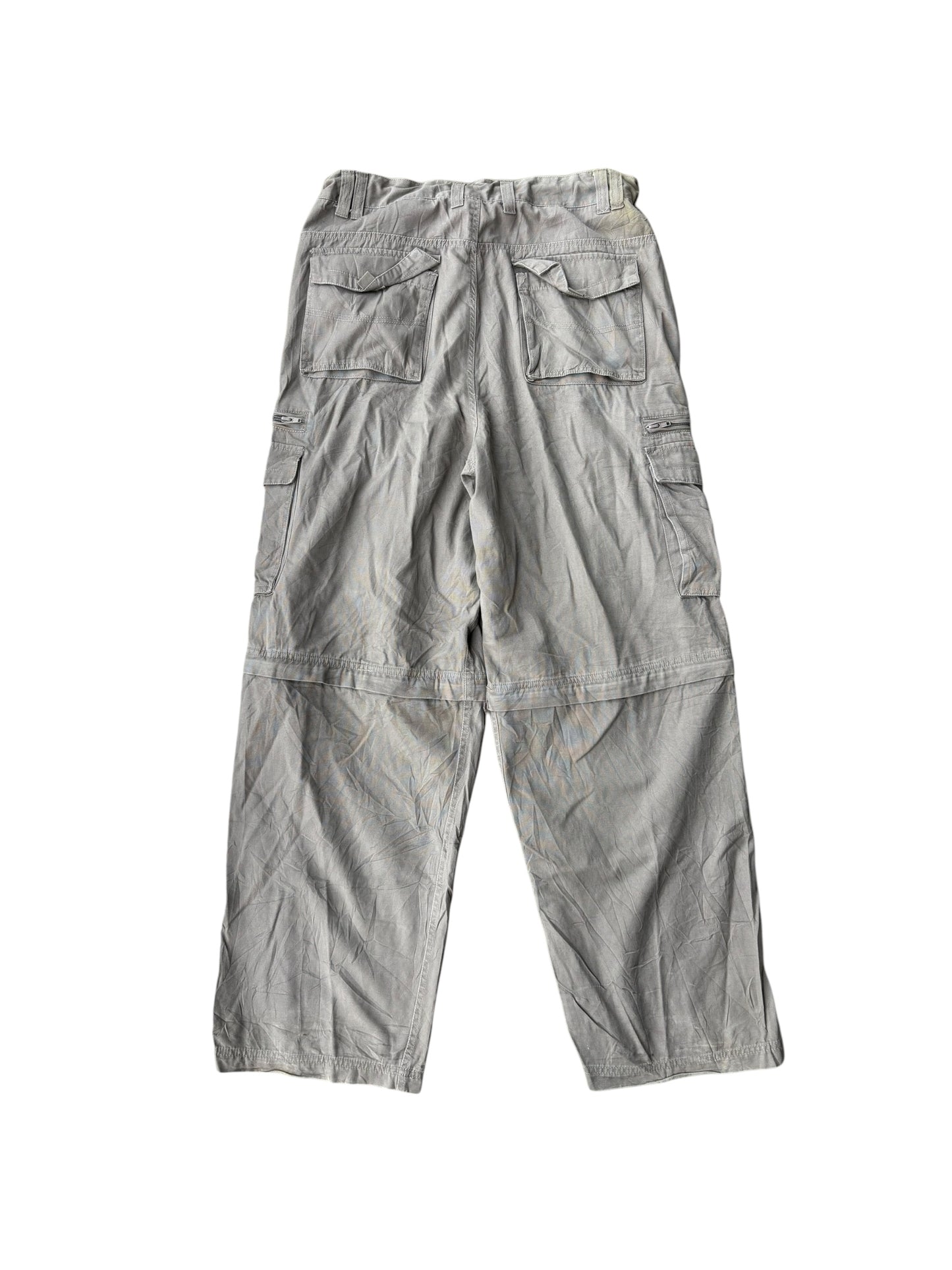 Vintage Parachute Convertible Cargos - Military Green