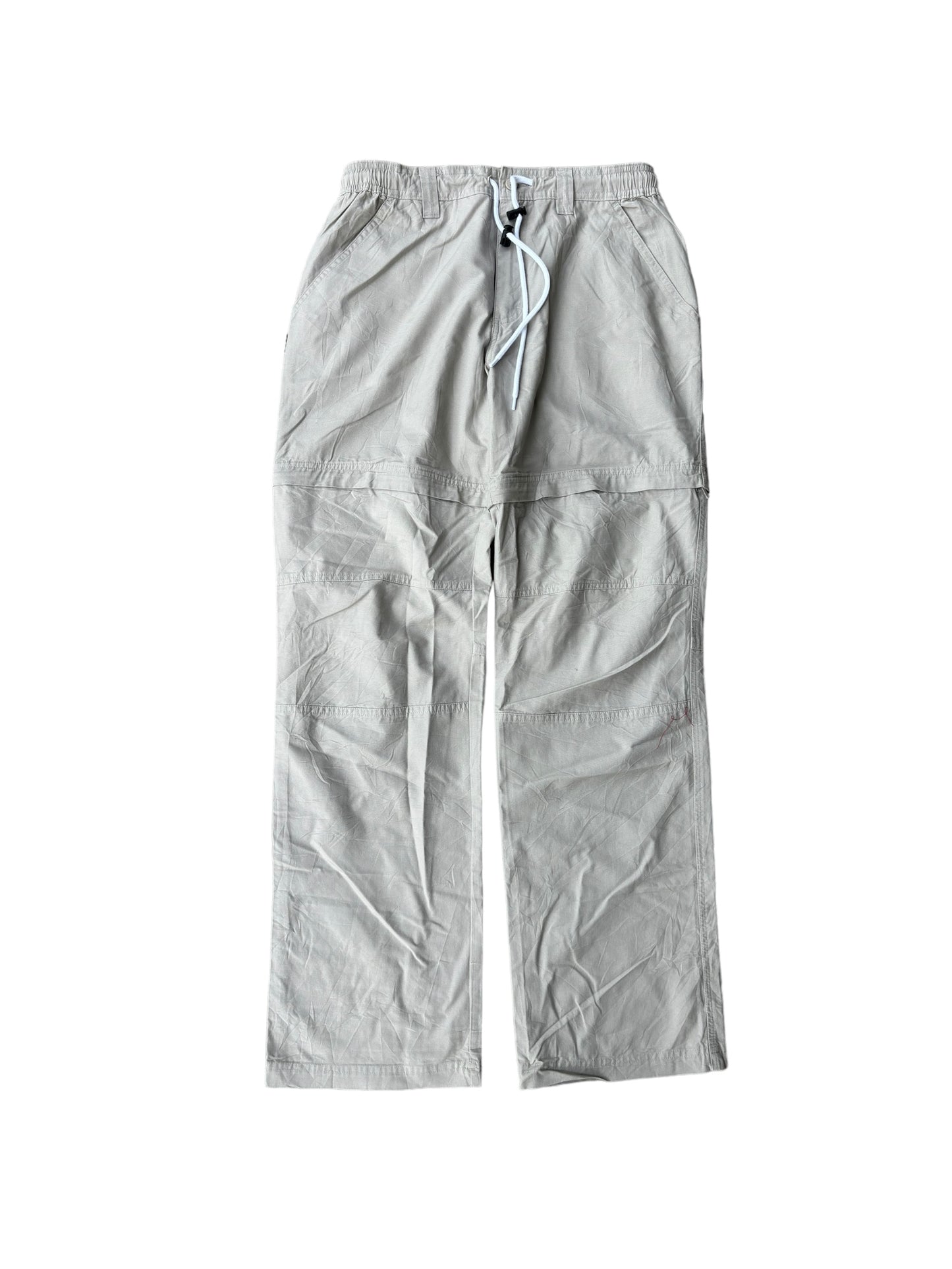 Vintage Parachute Convertible Cargos - Light Beige