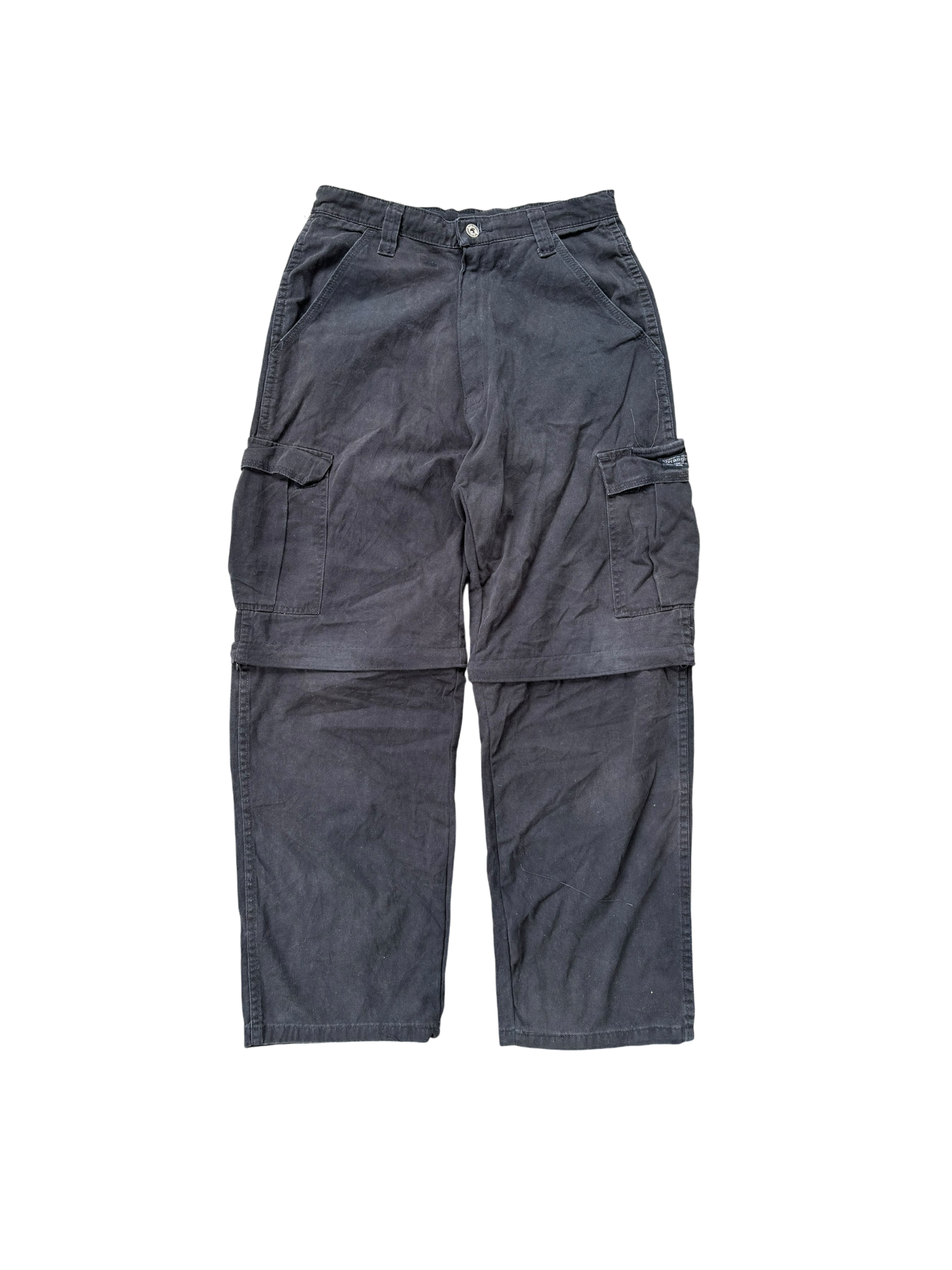 Vintage Parachute Convertible Cargos - Military Black