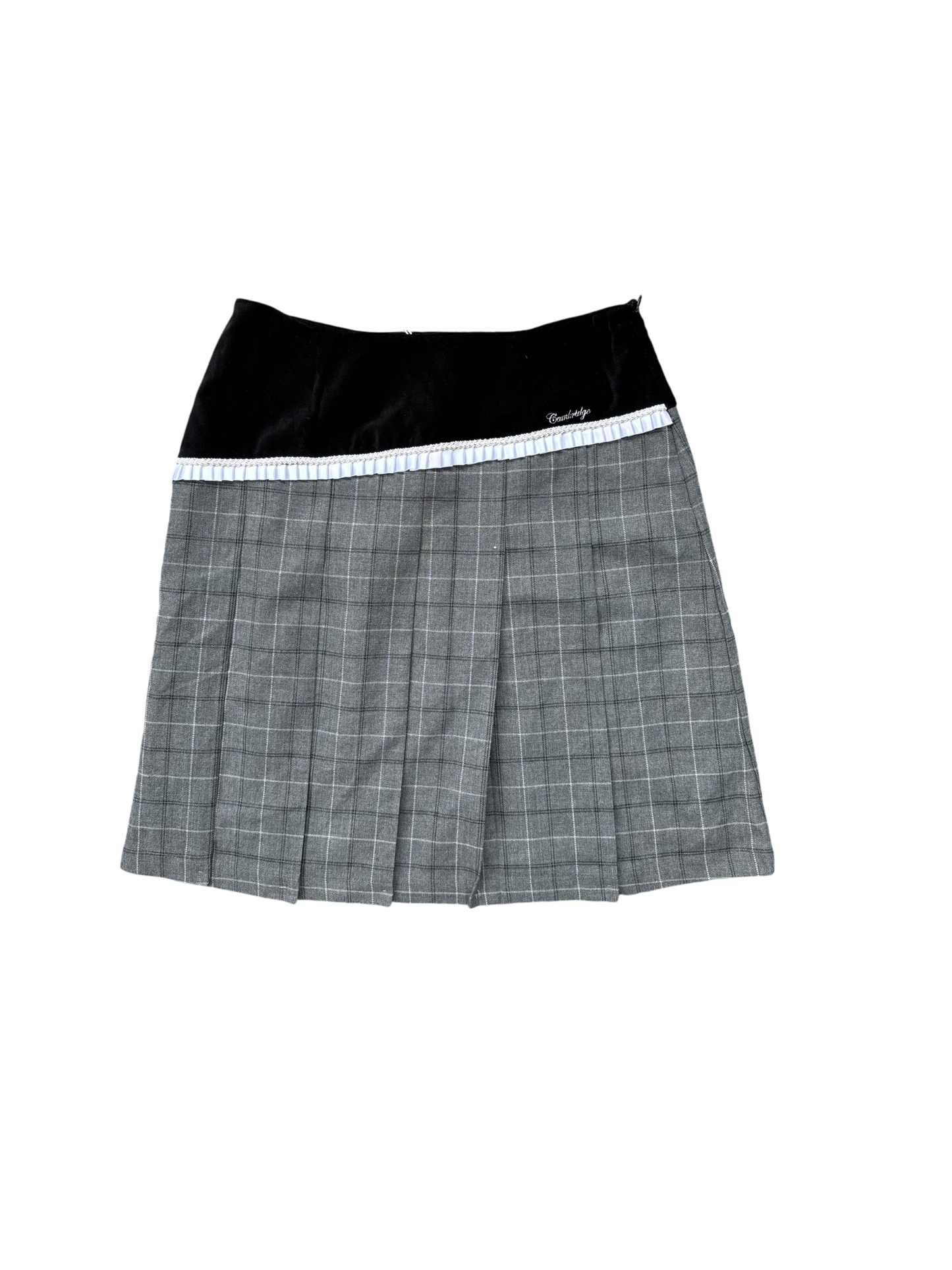 *rare find* 90s Cambridge University Office Skirt - Wolf Grey