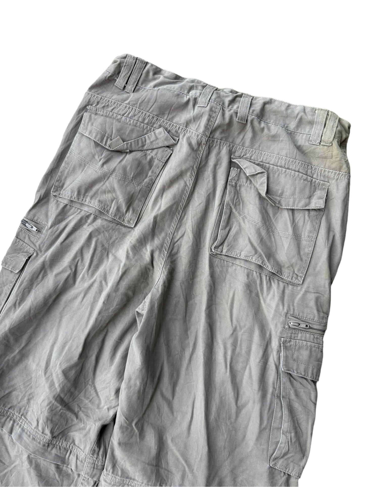 Vintage Parachute Convertible Cargos - Military Green