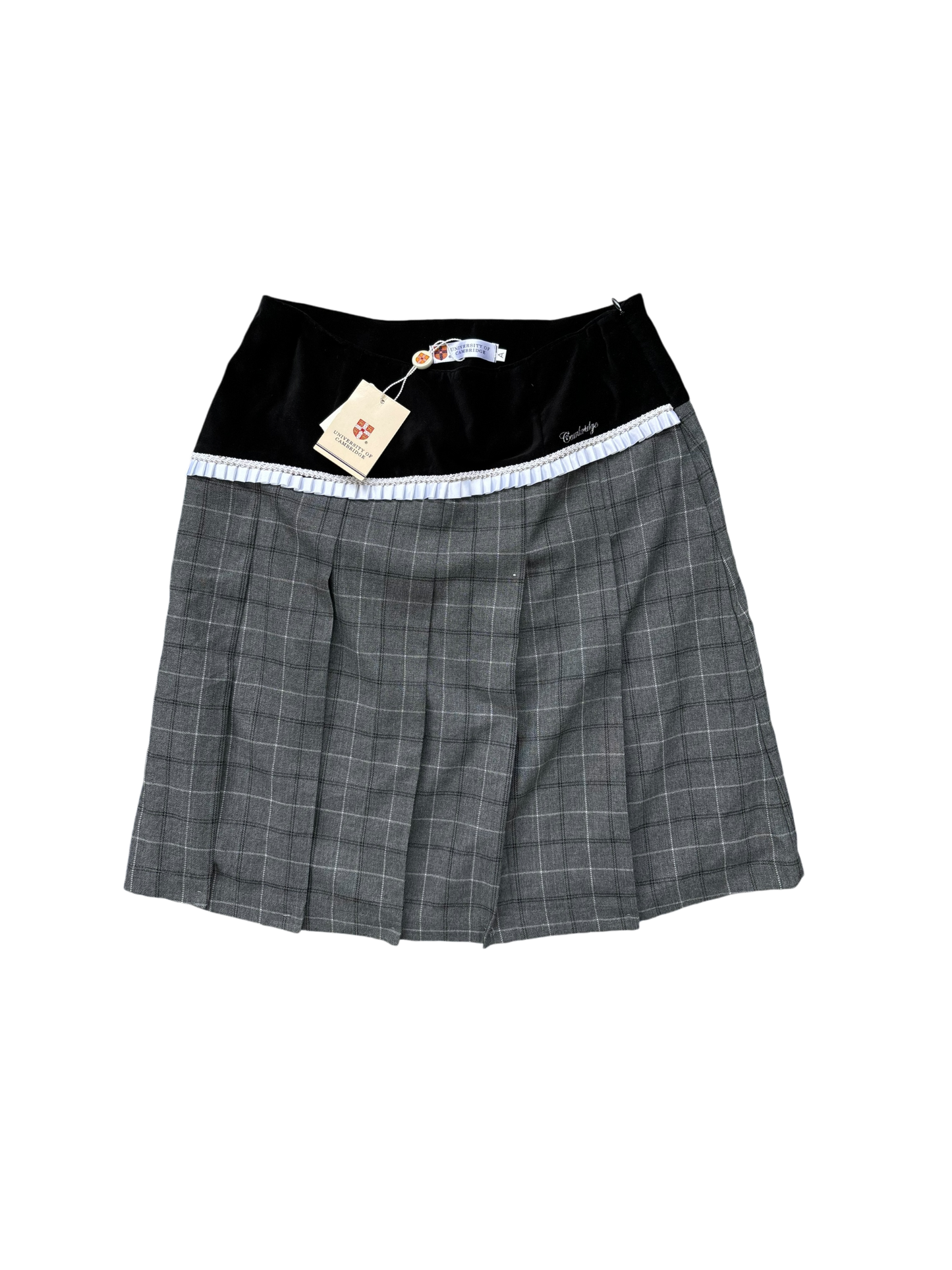 *rare find* 90s Cambridge University Office Skirt - Wolf Grey