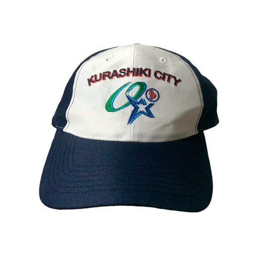 Y2k Vintage Trucker Cap- Blue / White