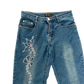 Vintage Y2k Japanese Embroidery  Bootcut Jeans